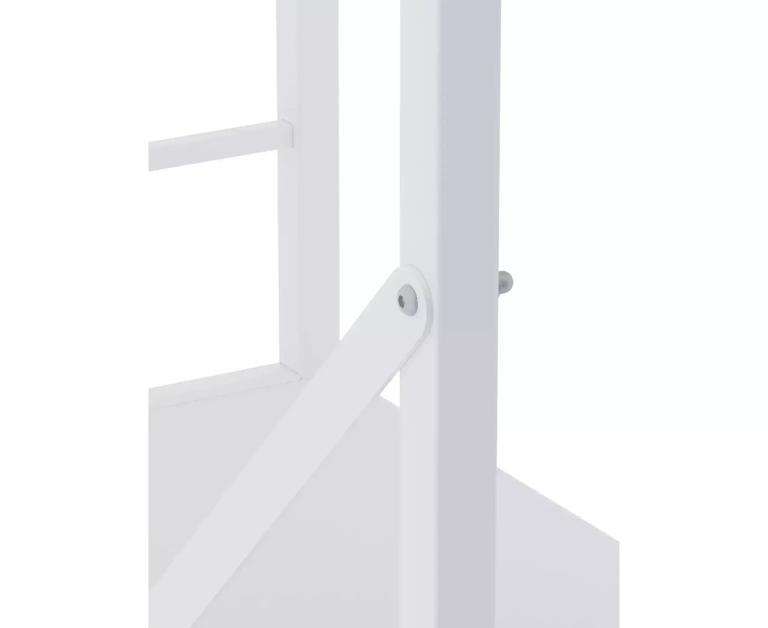 Raft metalic Nex Loft 1100x600x240 mm, 4 rafturi, PAL, White/ White snow