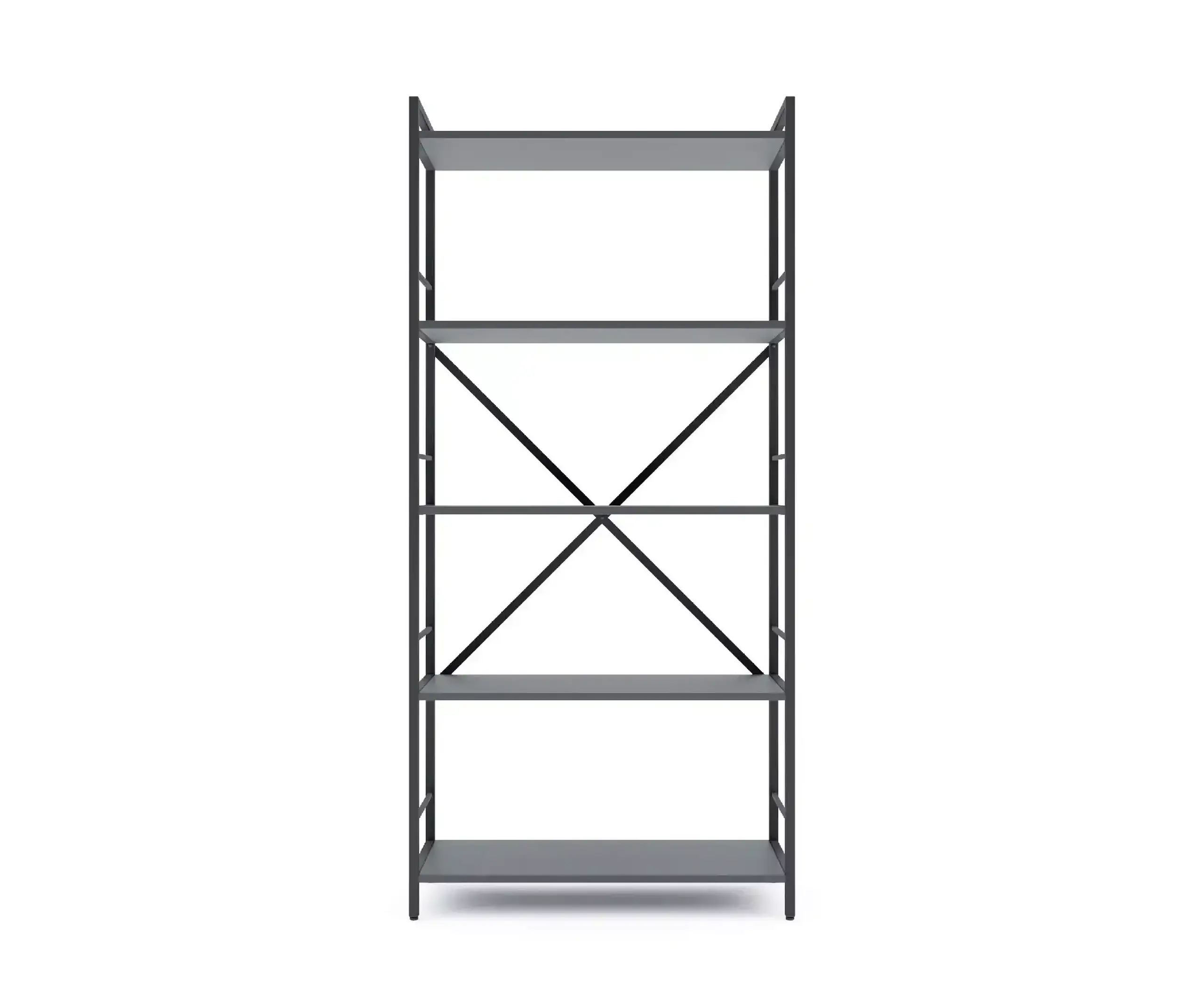 Raft metalic Nex Loft 1700x800x350 mm, 5 rafturi, PAL, Anthracite/ Anthracite