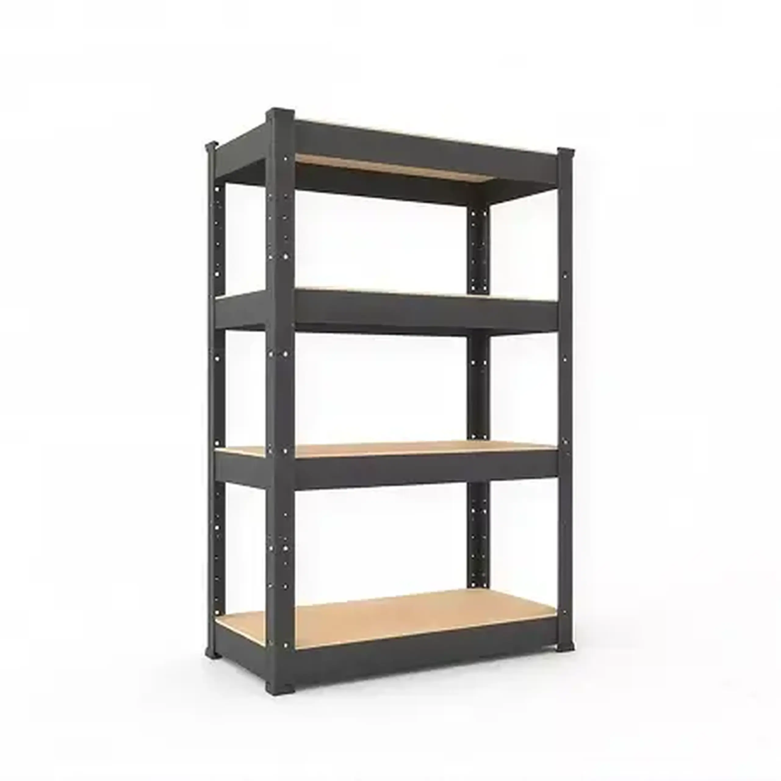 Raft metalic de depozitare Nex Budget 900x600x300 mm, 4 rafturi MDF, antracit