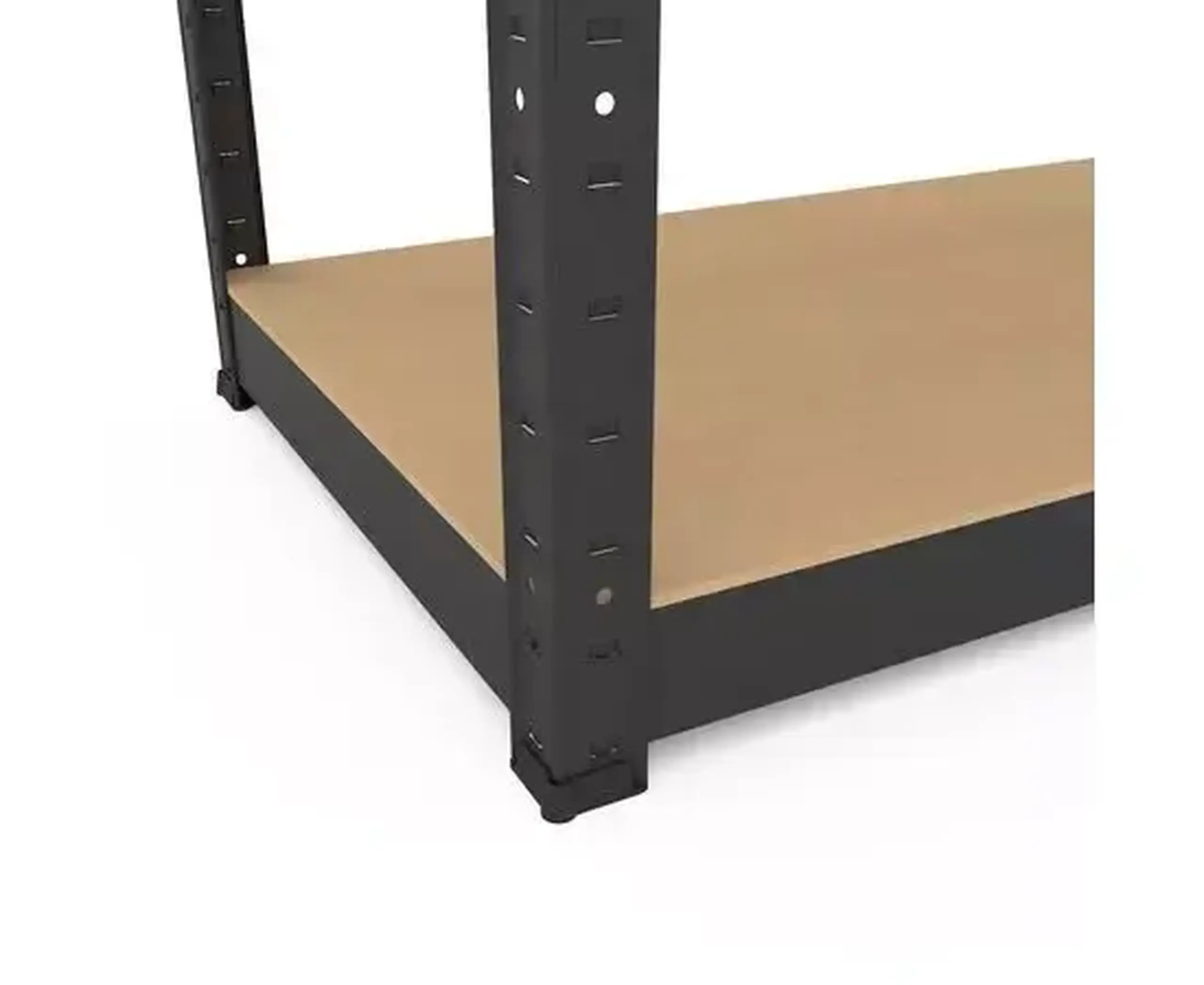 Raft metalic de depozitare Nex Budget 900x600x300 mm, 4 rafturi MDF, antracit