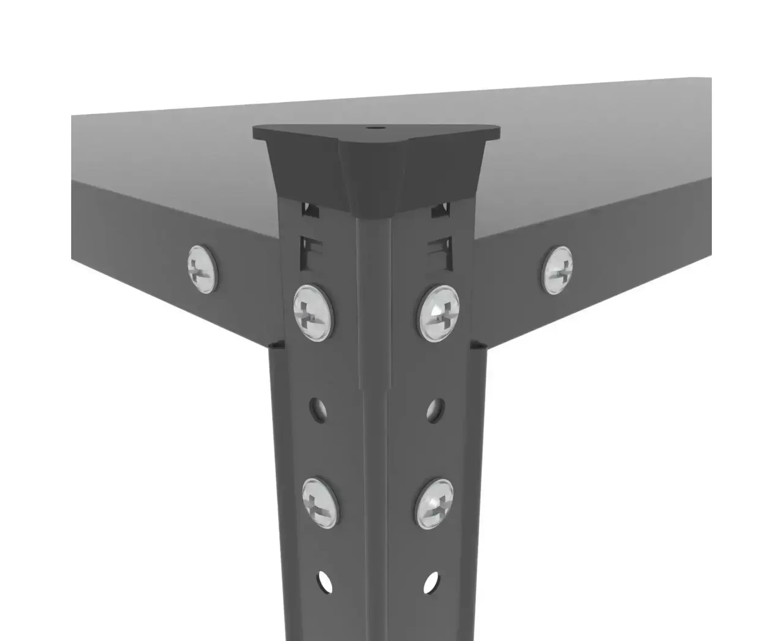 Raft metalic de depozitare cu suruburi Nex Cronos 1800x1000x400 mm, 5 rafturi metal, antracit