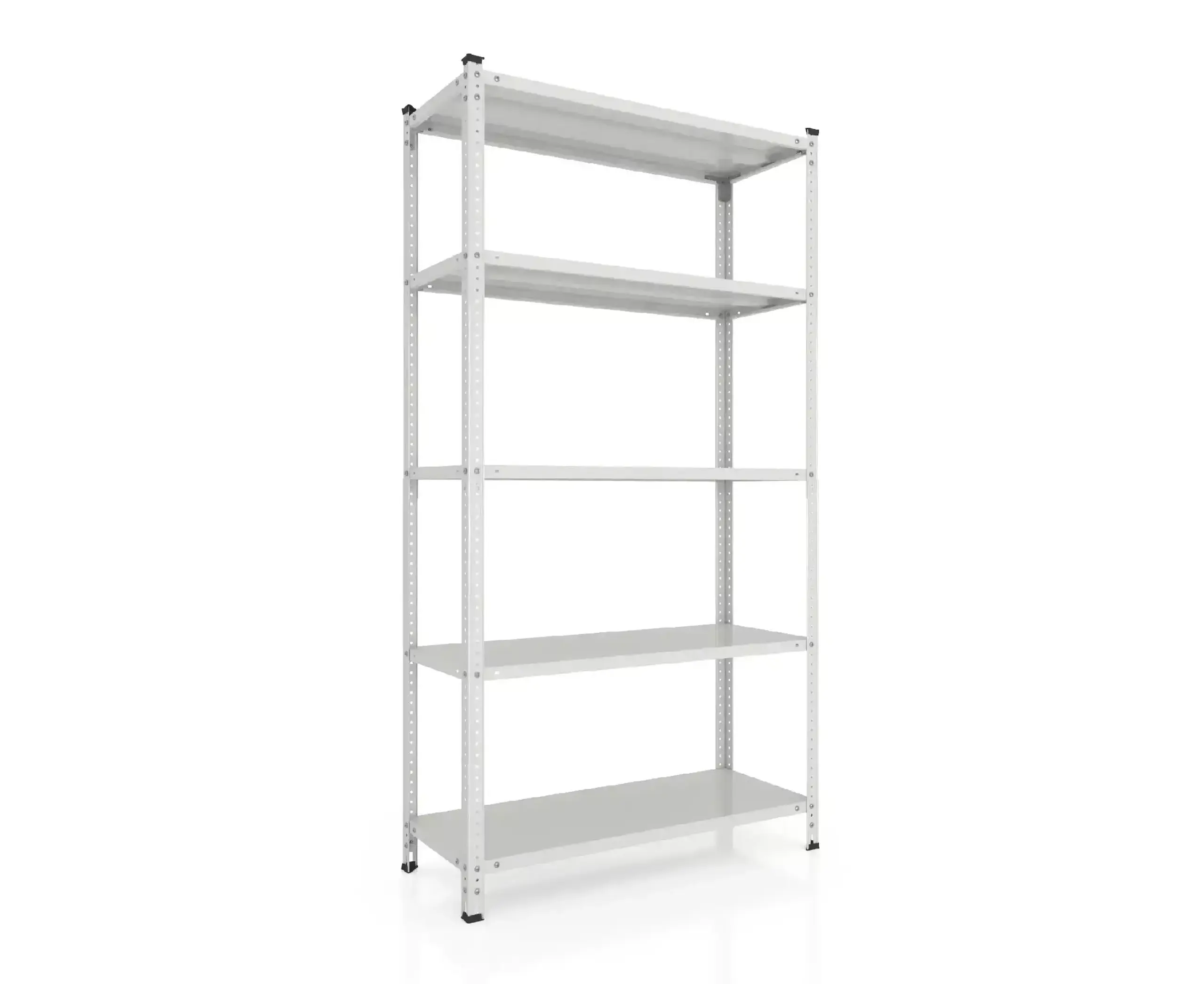 Raft metalic de depozitare cu suruburi Nex Cronos 1800x1000x400 mm, 5 rafturi metal, white