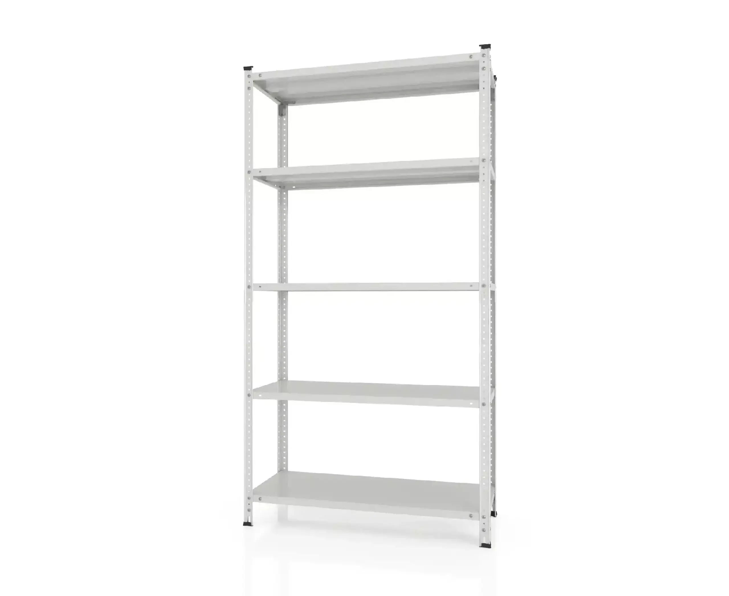 Raft metalic de depozitare cu suruburi Nex Cronos 1800x1000x400 mm, 5 rafturi metal, white