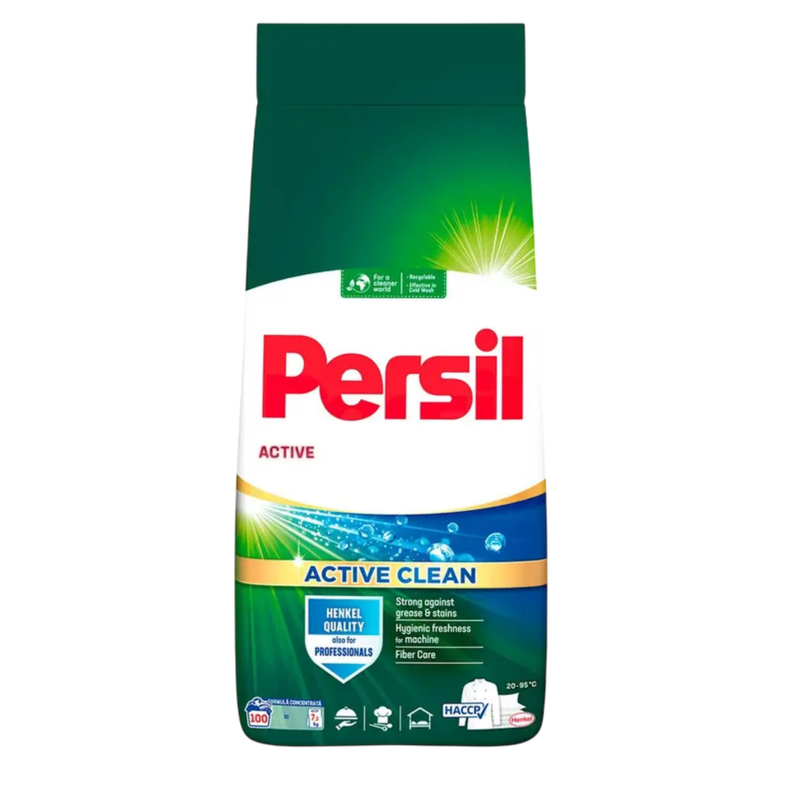 Detergent de rufe Persil Active Clean Regular, 7.5 kg