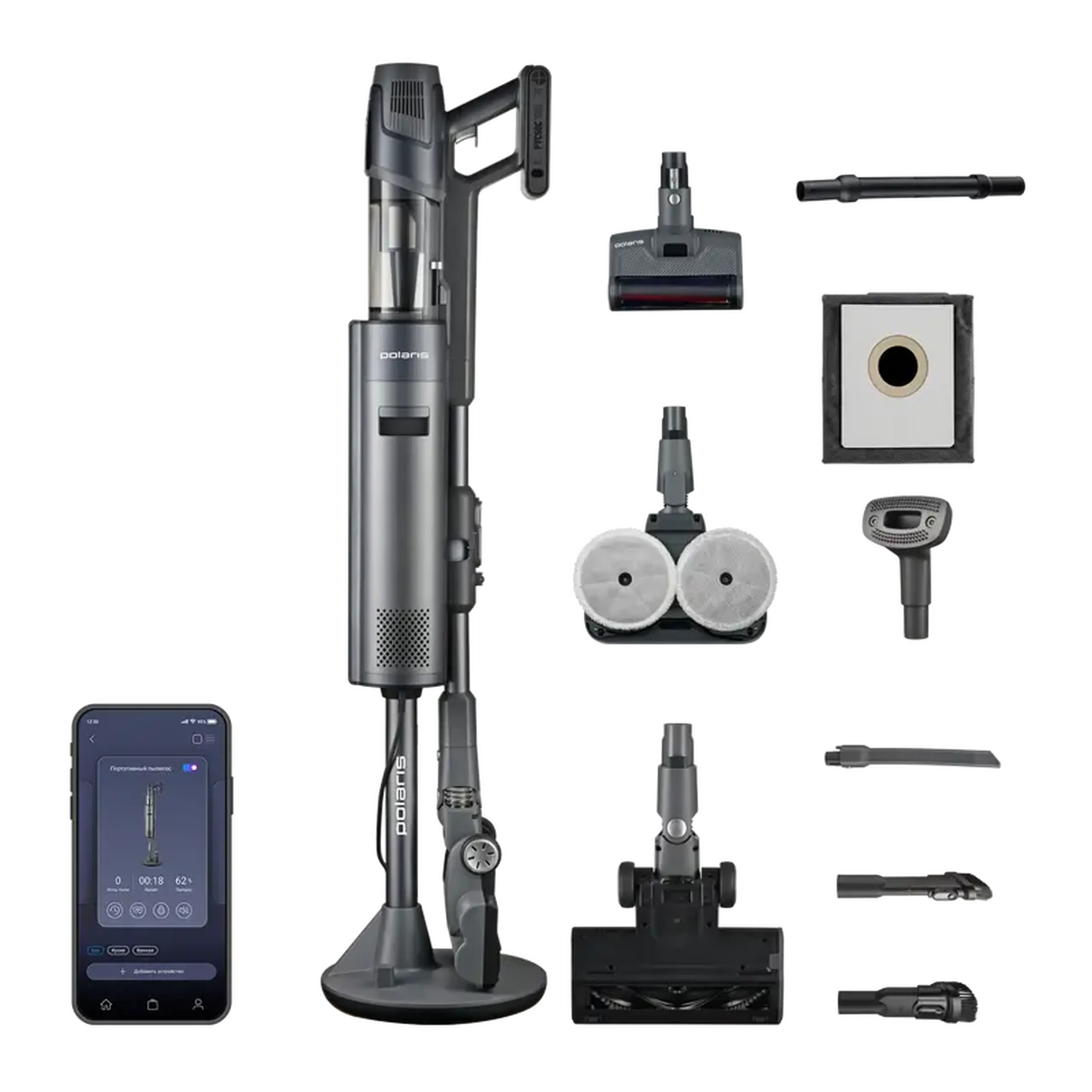 Aspirator Vertical Polaris PVCSDC3000, Gri