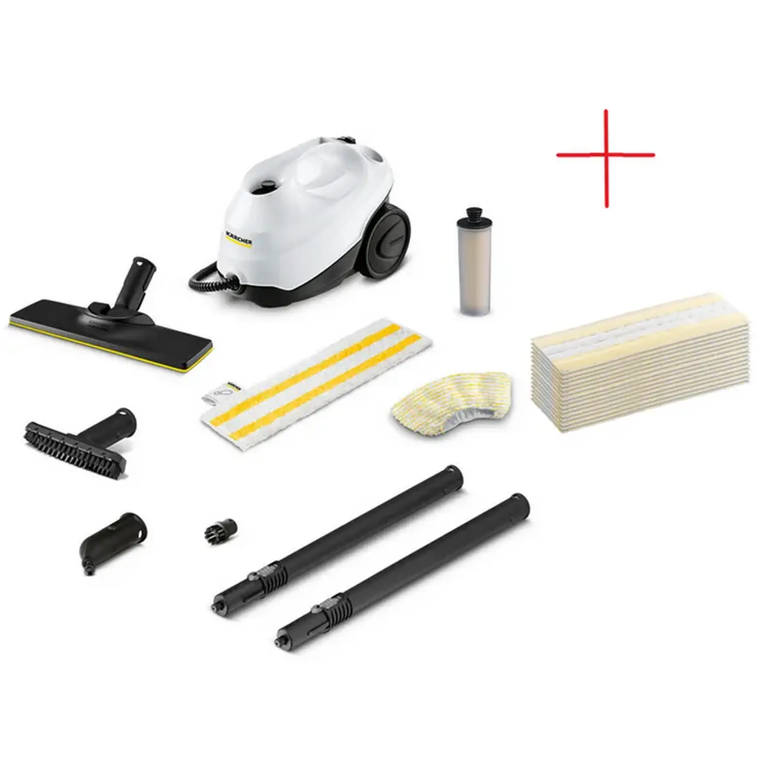 Aparat de curățat cu abur Karcher SC 3 EasyFix + EasyFix Laveta, Alb