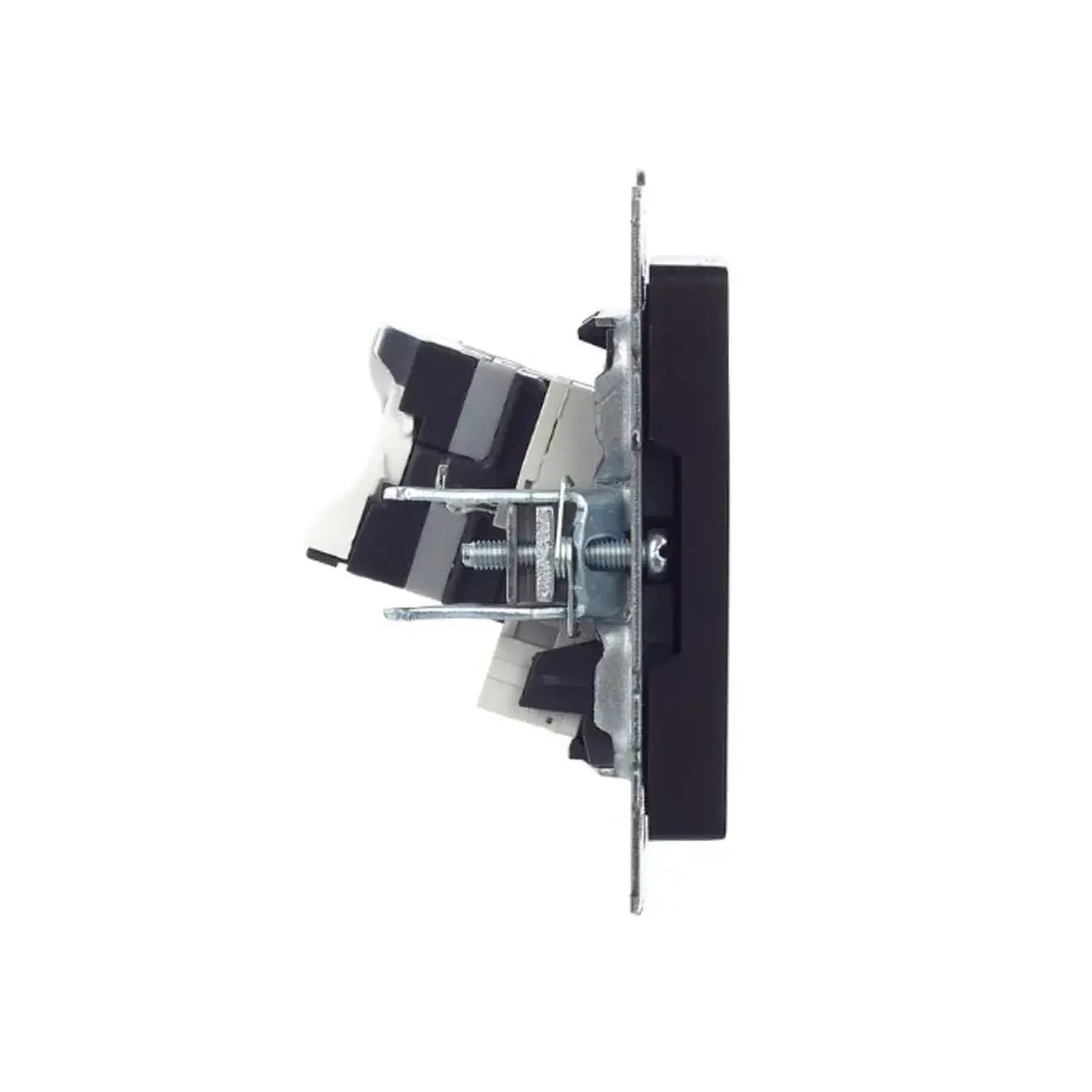 Priză de date BRITE Negru IEK - Tip RJ11 + RJ45 Cat5E