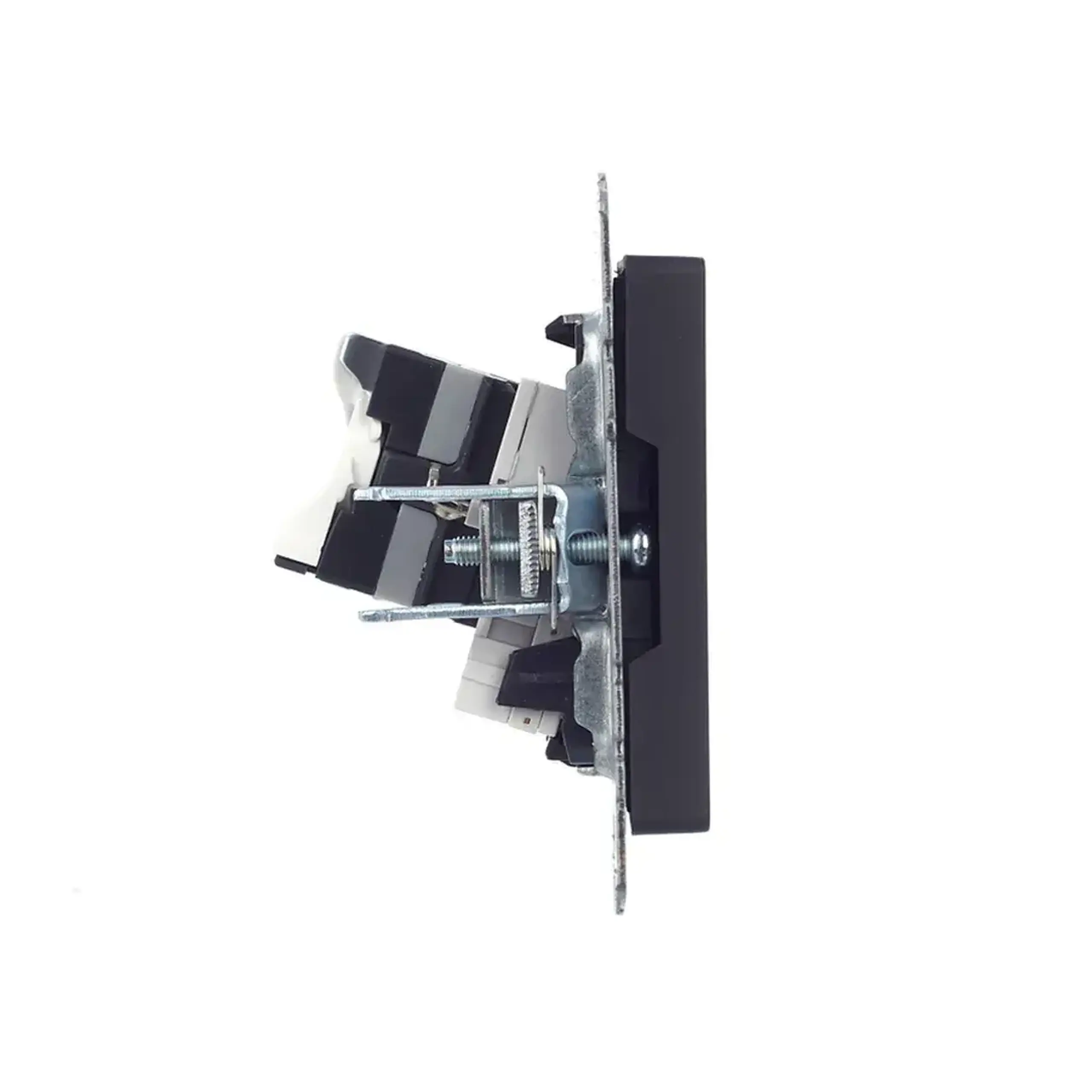 Priză de date BRITE Grafit IEK - Tip RJ11 + RJ45 Cat5E