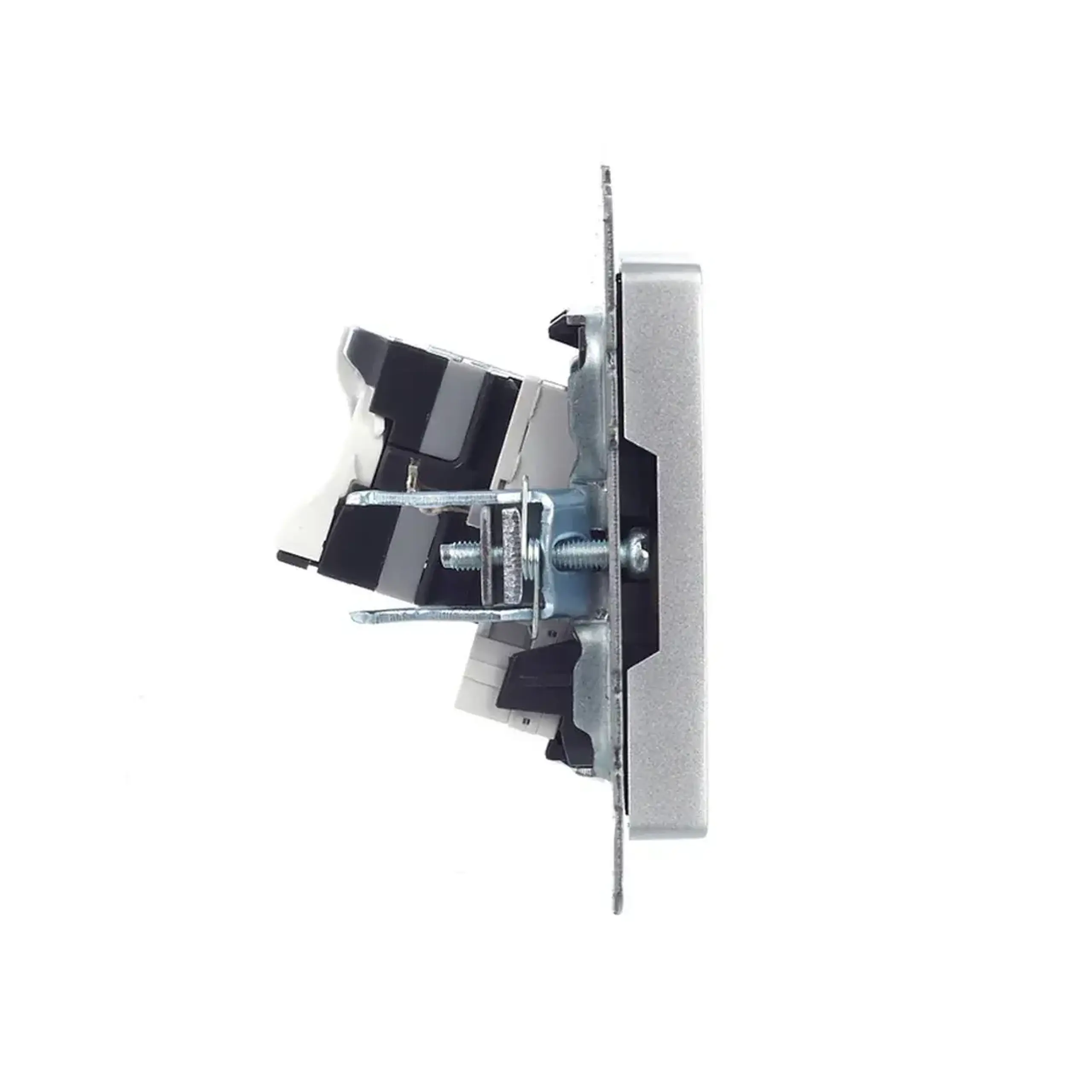 Priză de date BRITE Aluminiu IEK - Tip RJ11 + RJ45 Cat5E
