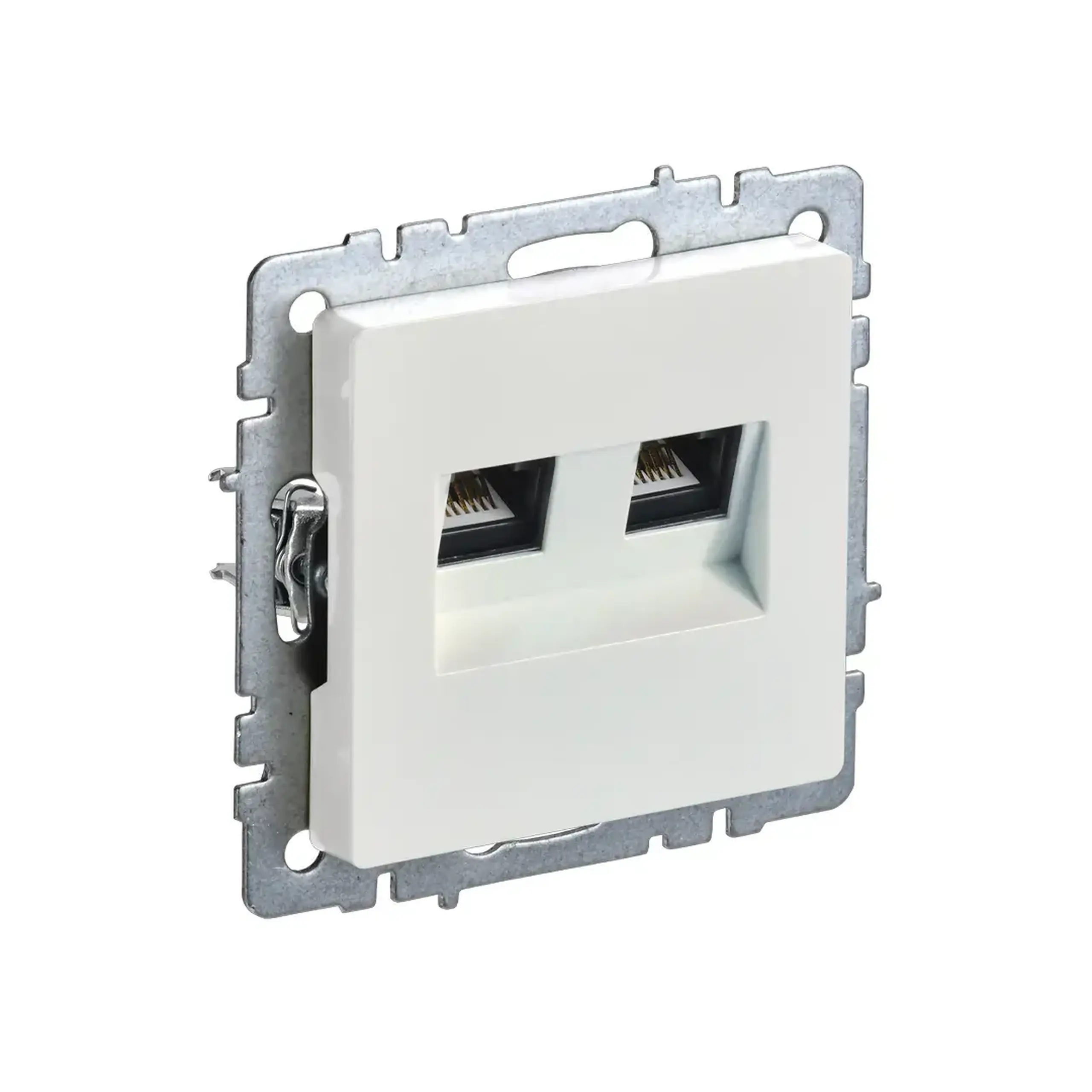 Priză de date BRITE Perlă IEK - Tip RJ11 + RJ45 Cat5E