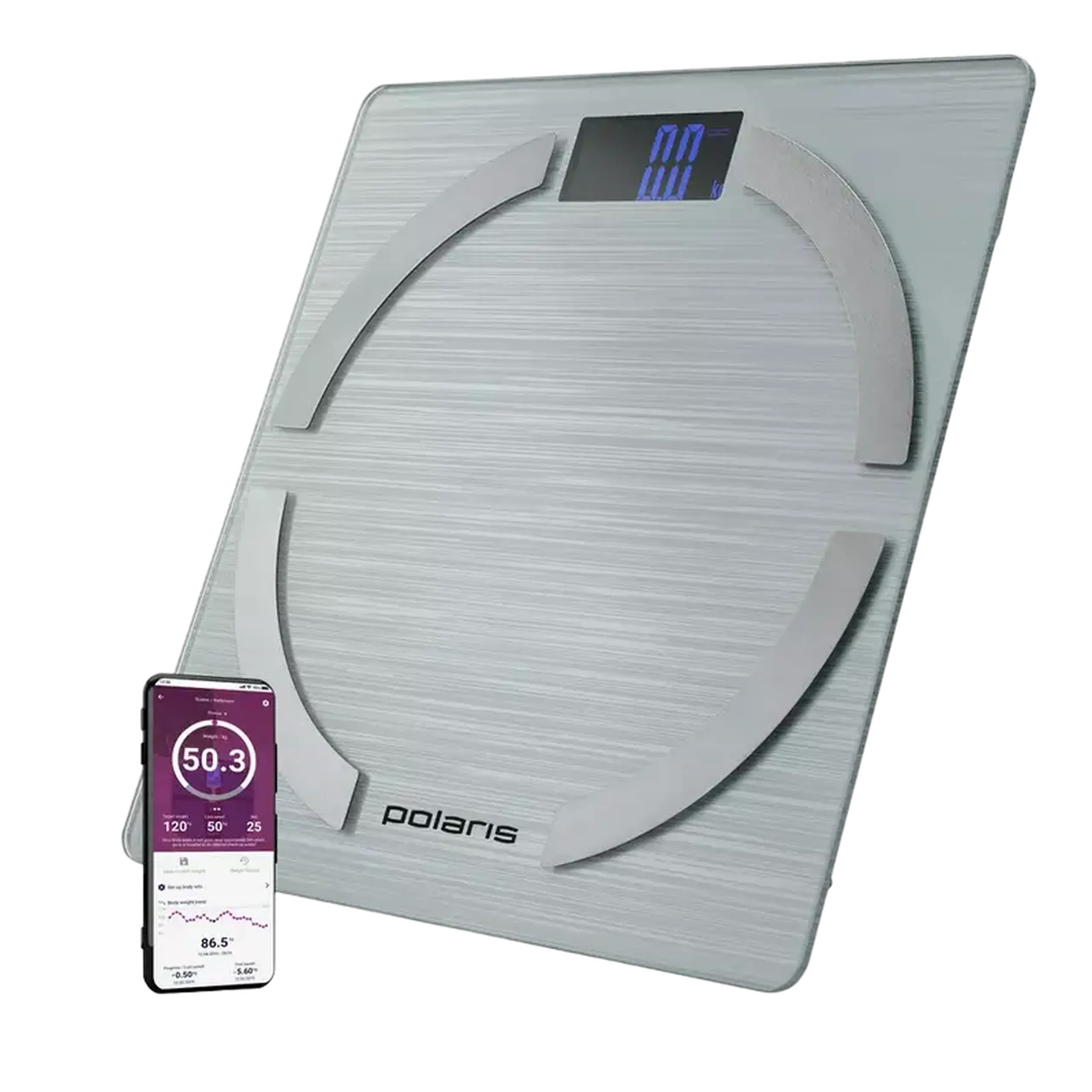 Cântar de podea Polaris PWS 1886, Argintiu
