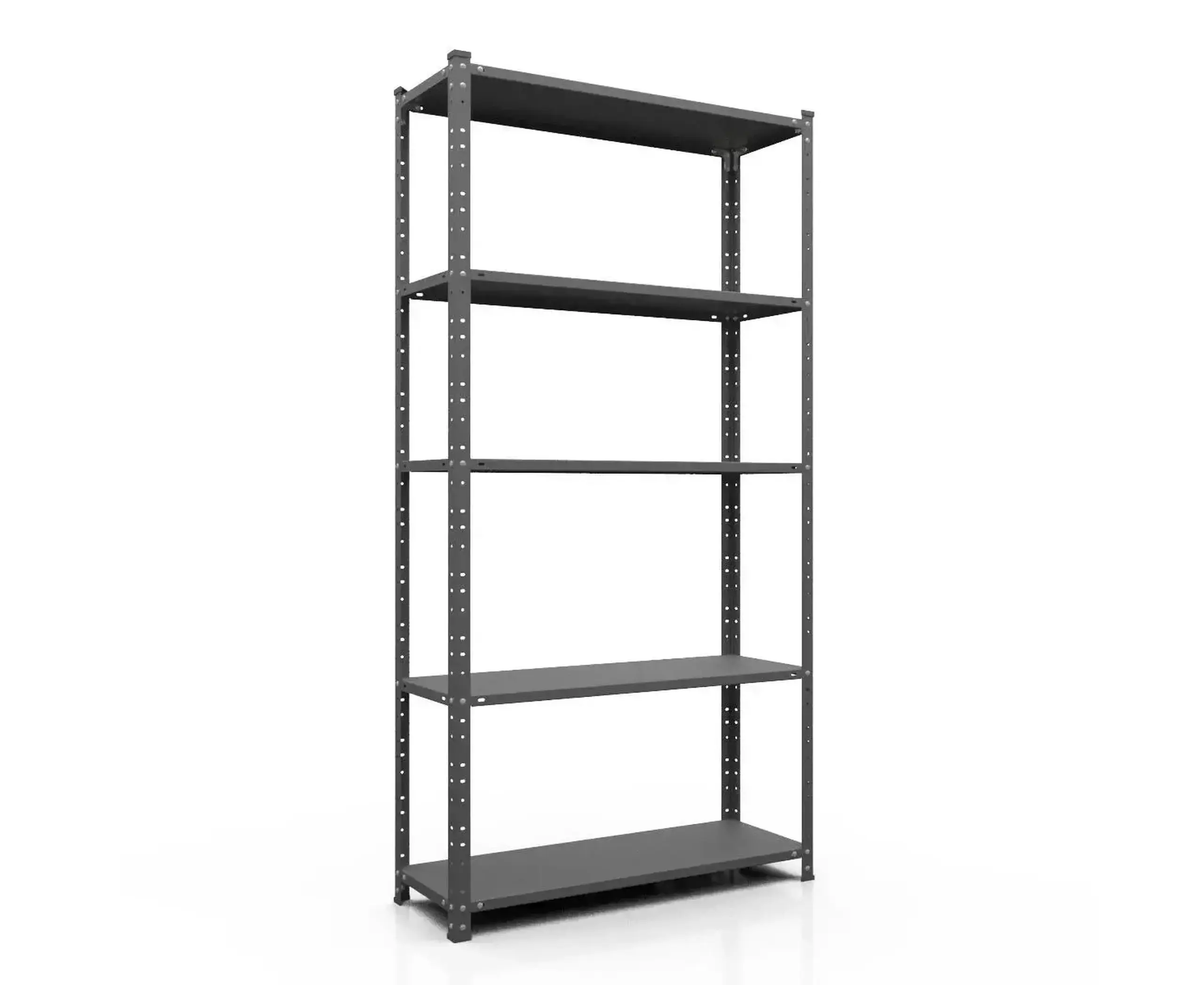 Raft metalic de depozitare cu suruburi Nex Elegant 1840x950x440 mm, 5 rafturi metal, antracit