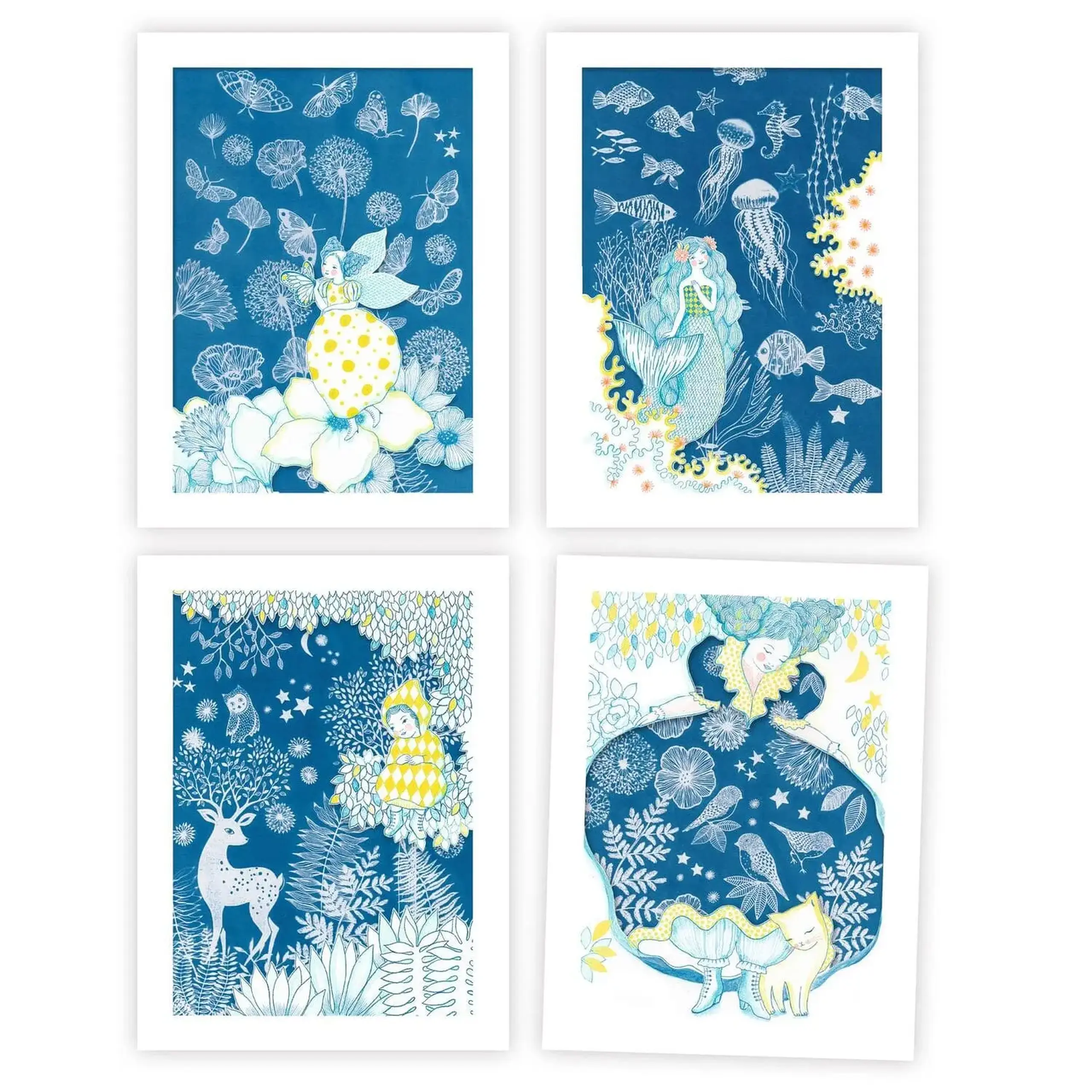 Set creativ cu cianotipie „La lumina lunii” — Djeco