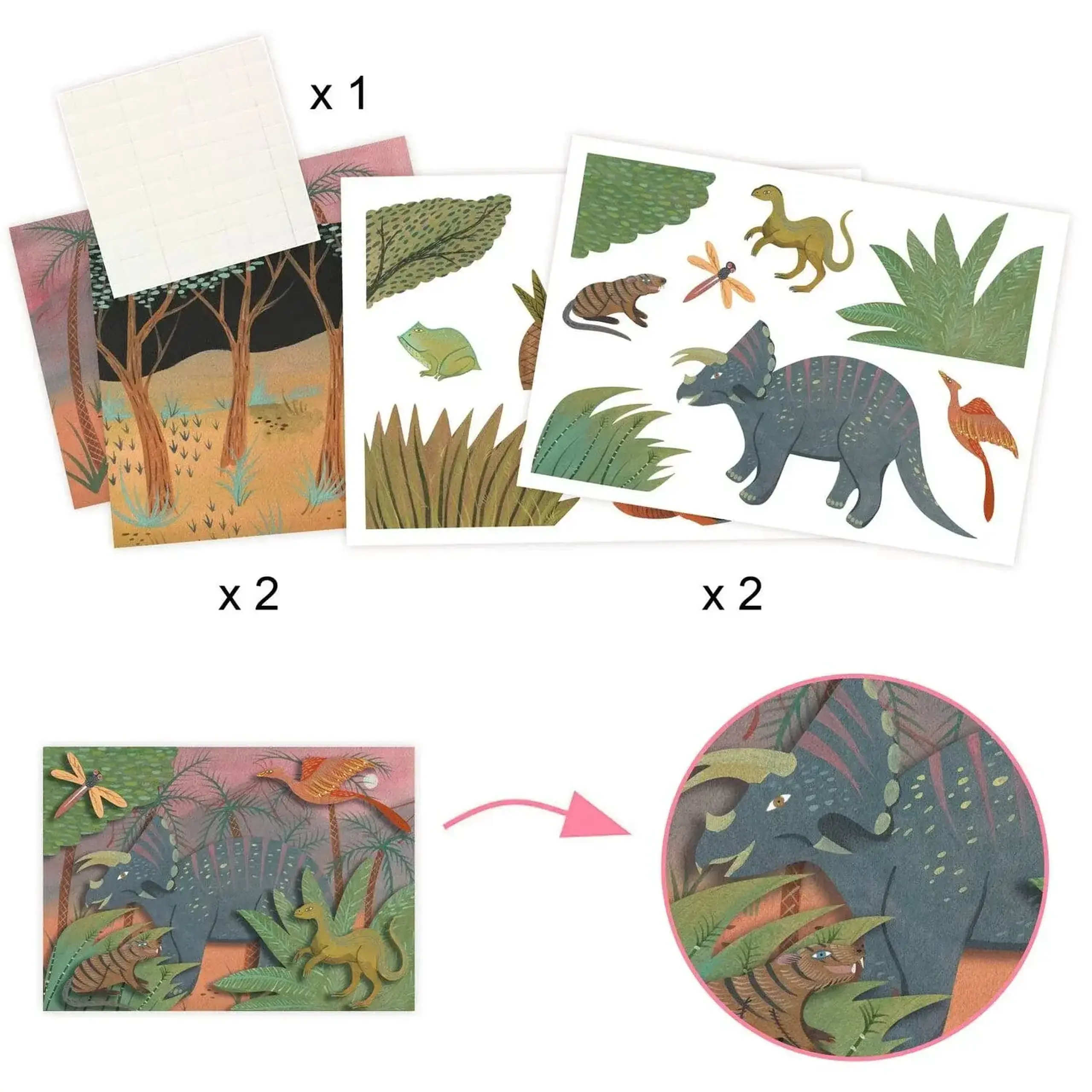 Set creativ Dino Box — Djeco