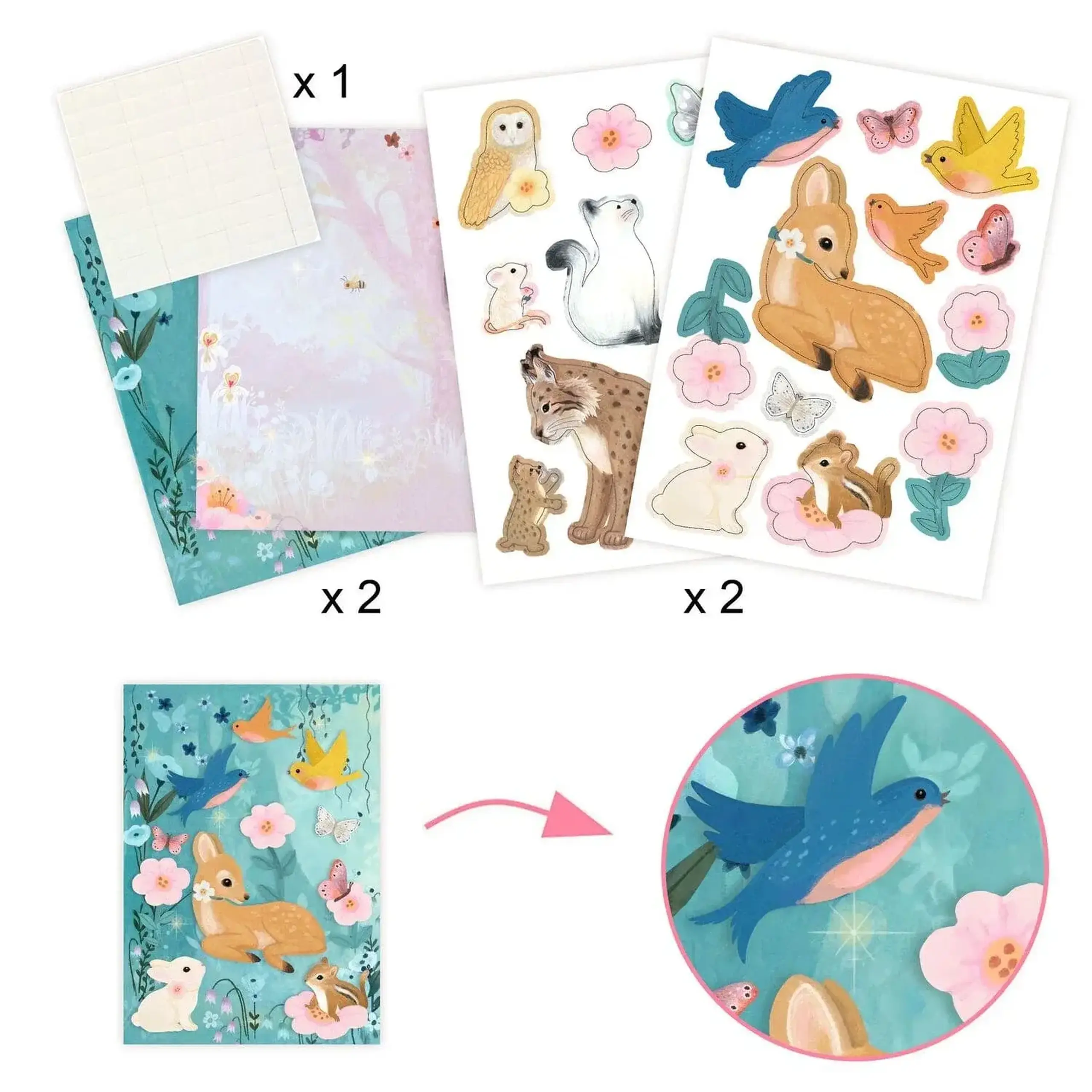 Set creativ Fluffy Box — Djeco