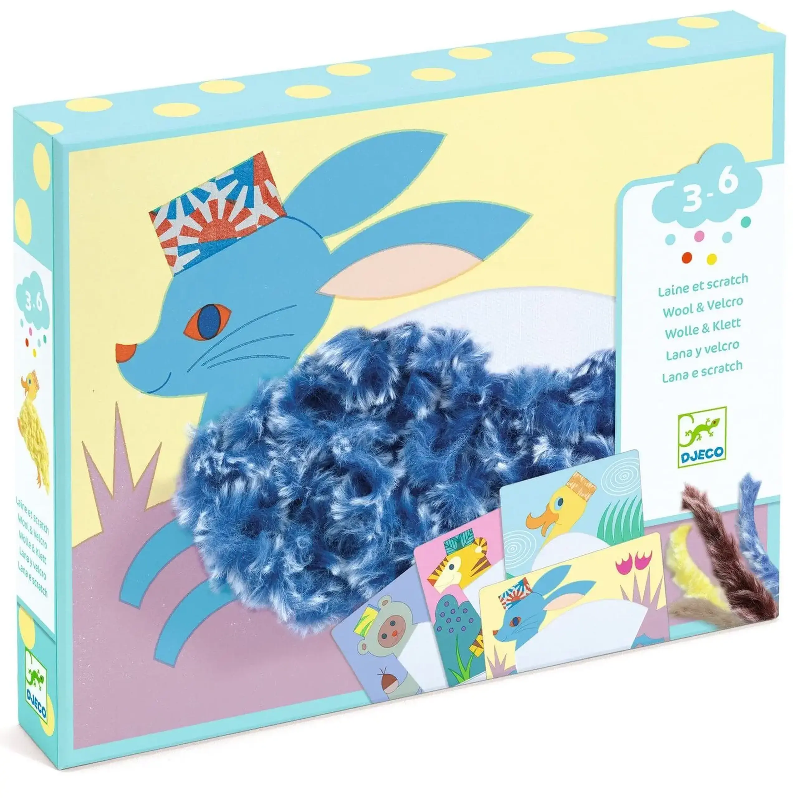Set creativ Laine & Scratch „Cu pălărie” — Djeco