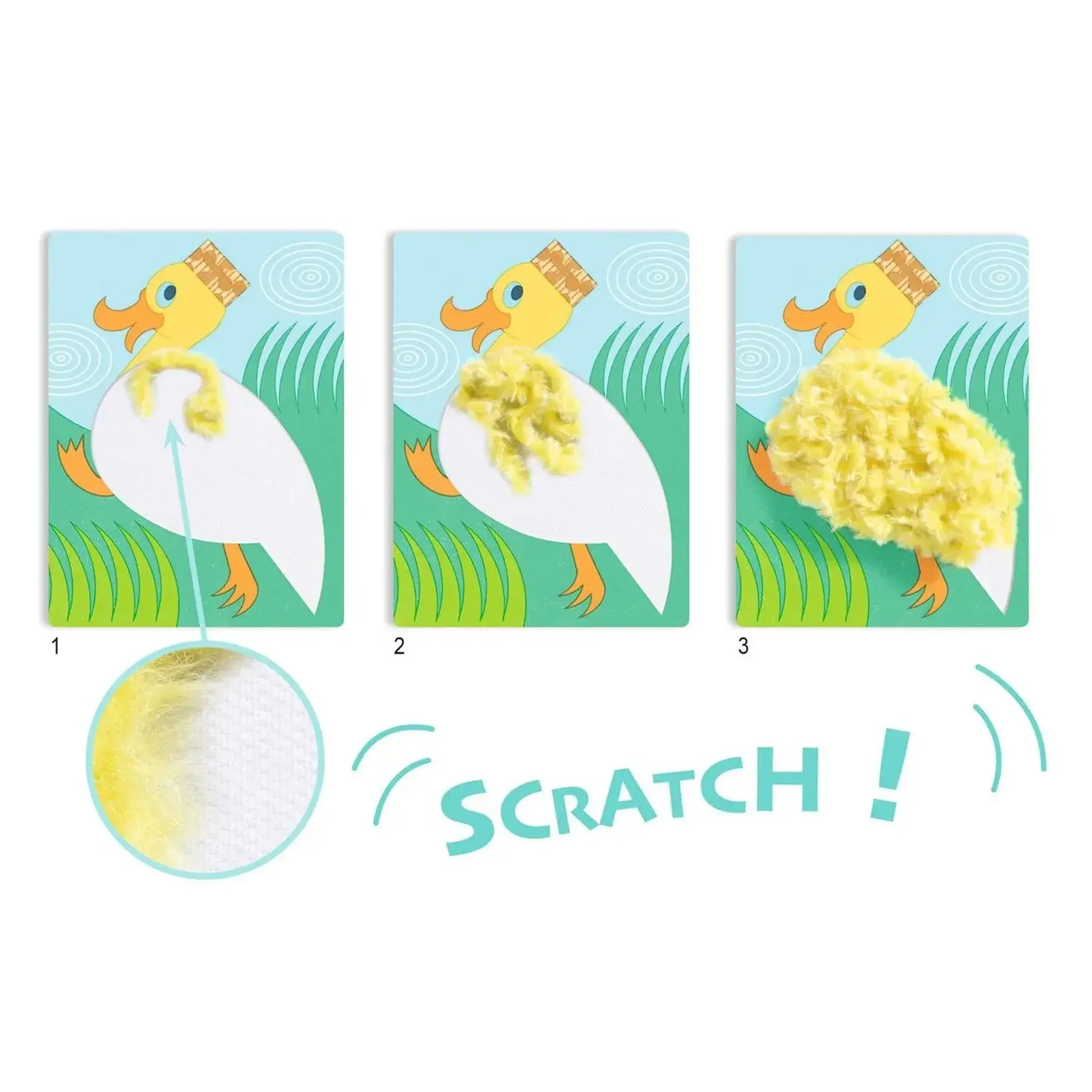 Set creativ Laine & Scratch „Cu pălărie” — Djeco