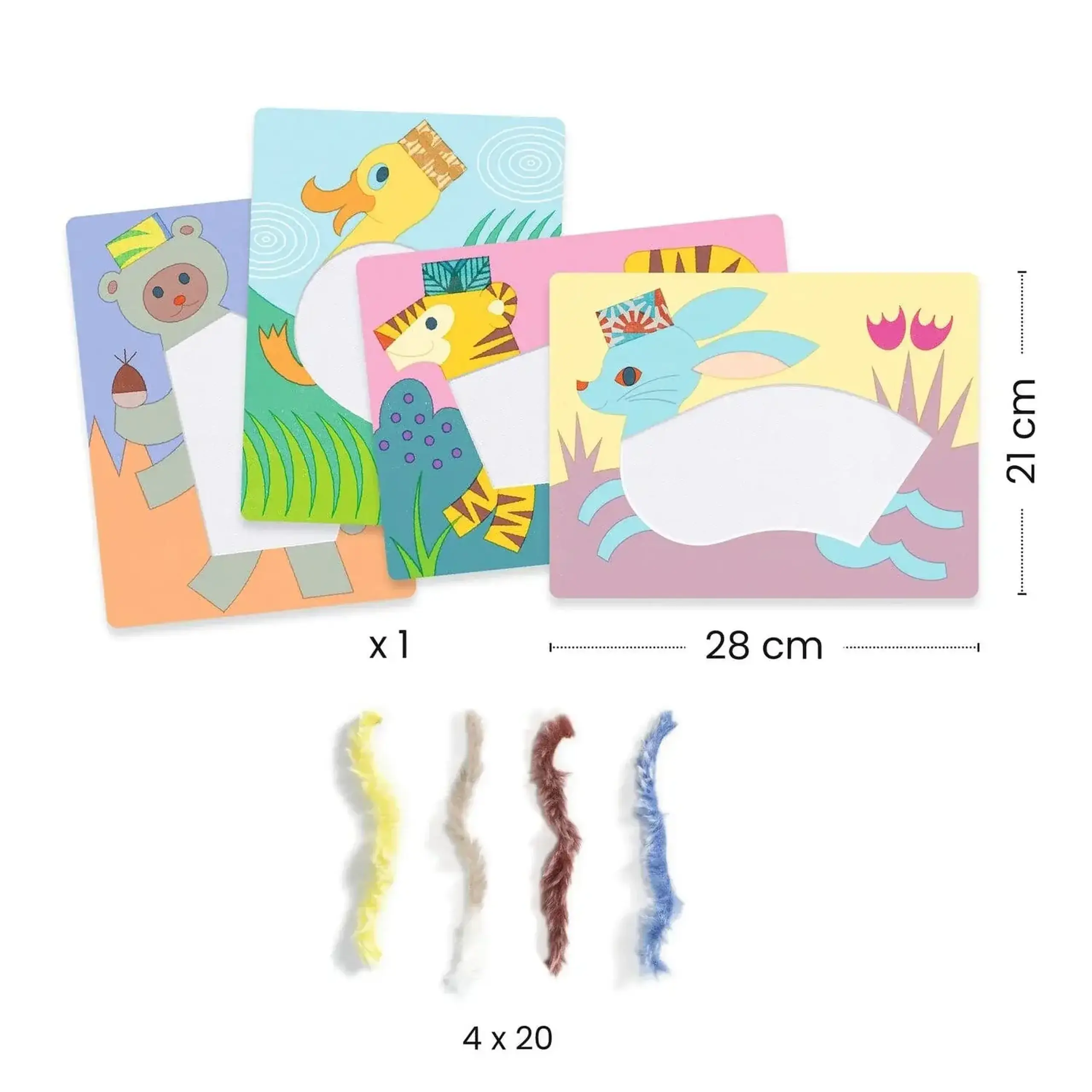 Set creativ Laine & Scratch „Cu pălărie” — Djeco