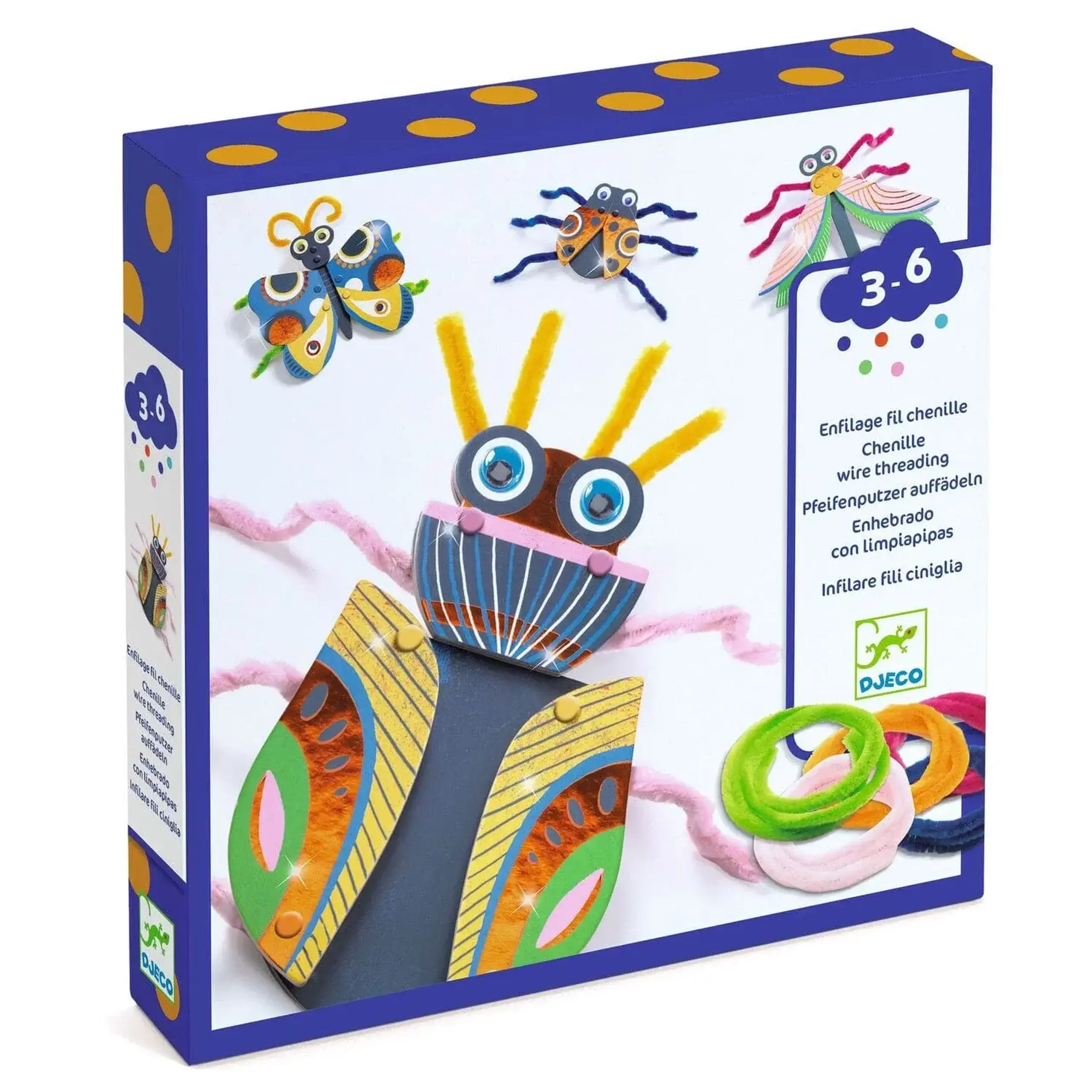 Set creativ insecte din fire chenille — Djeco