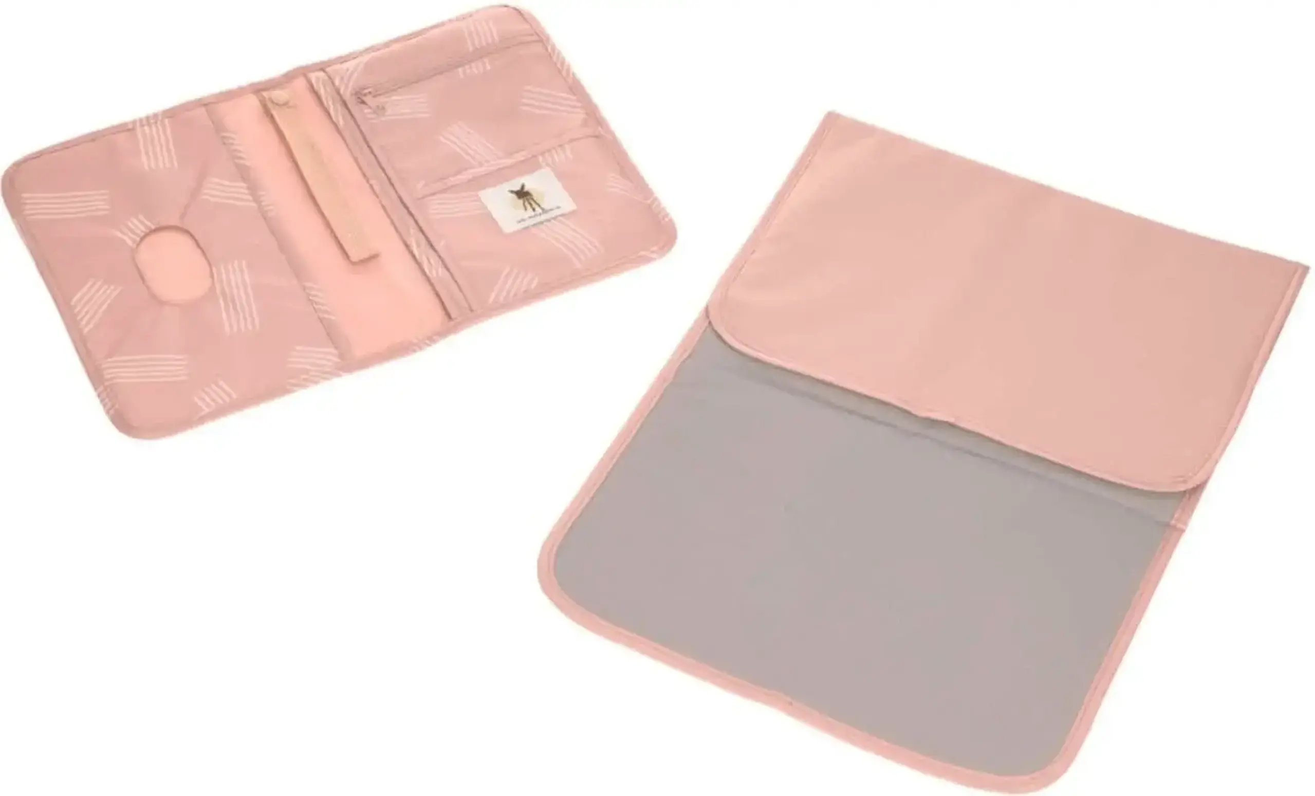 Organizator portabil pentru schimbat bebelușul Soft Stripes Rose — LÄSSIG