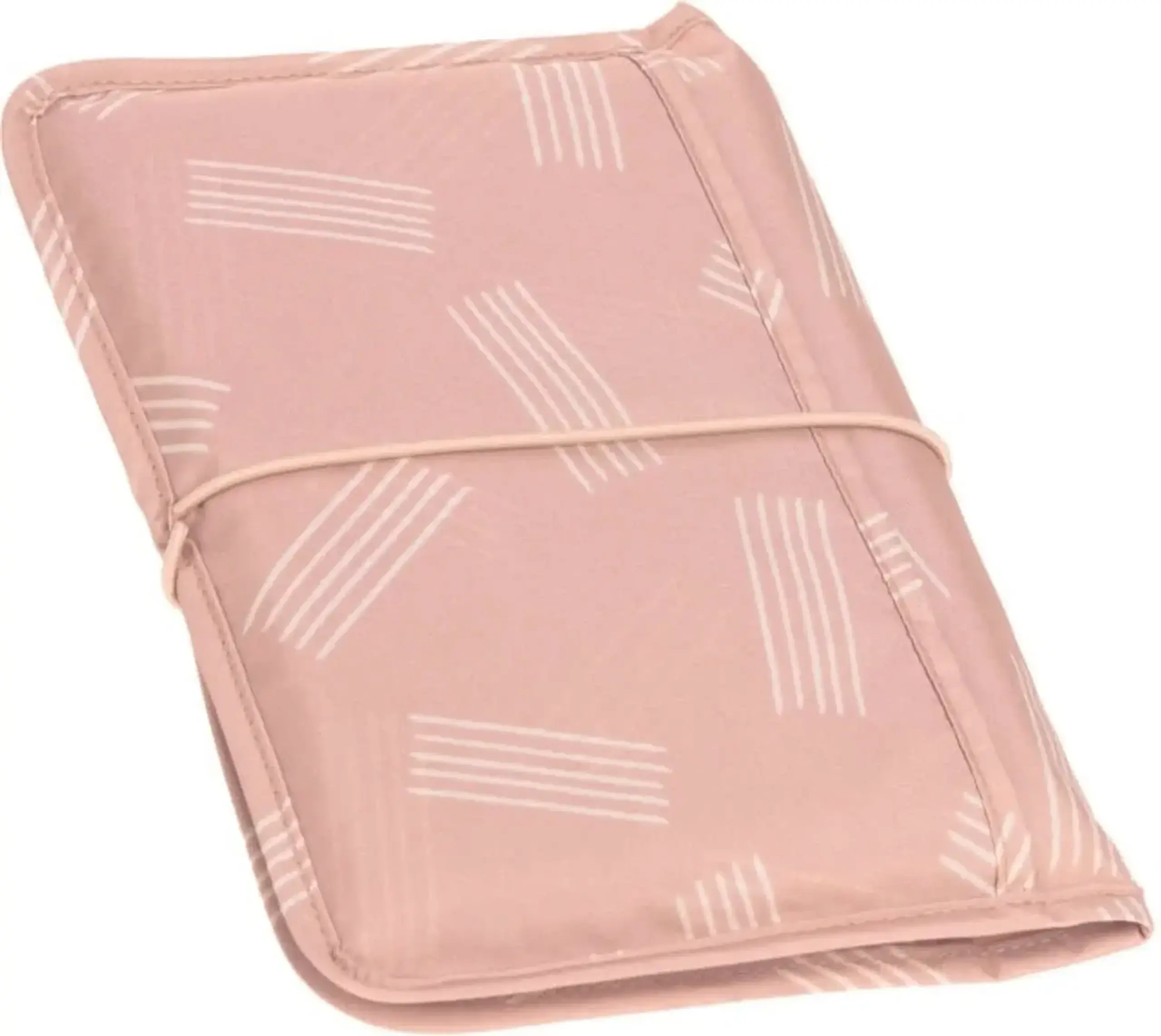 Organizator portabil pentru schimbat bebelușul Soft Stripes Rose — LÄSSIG