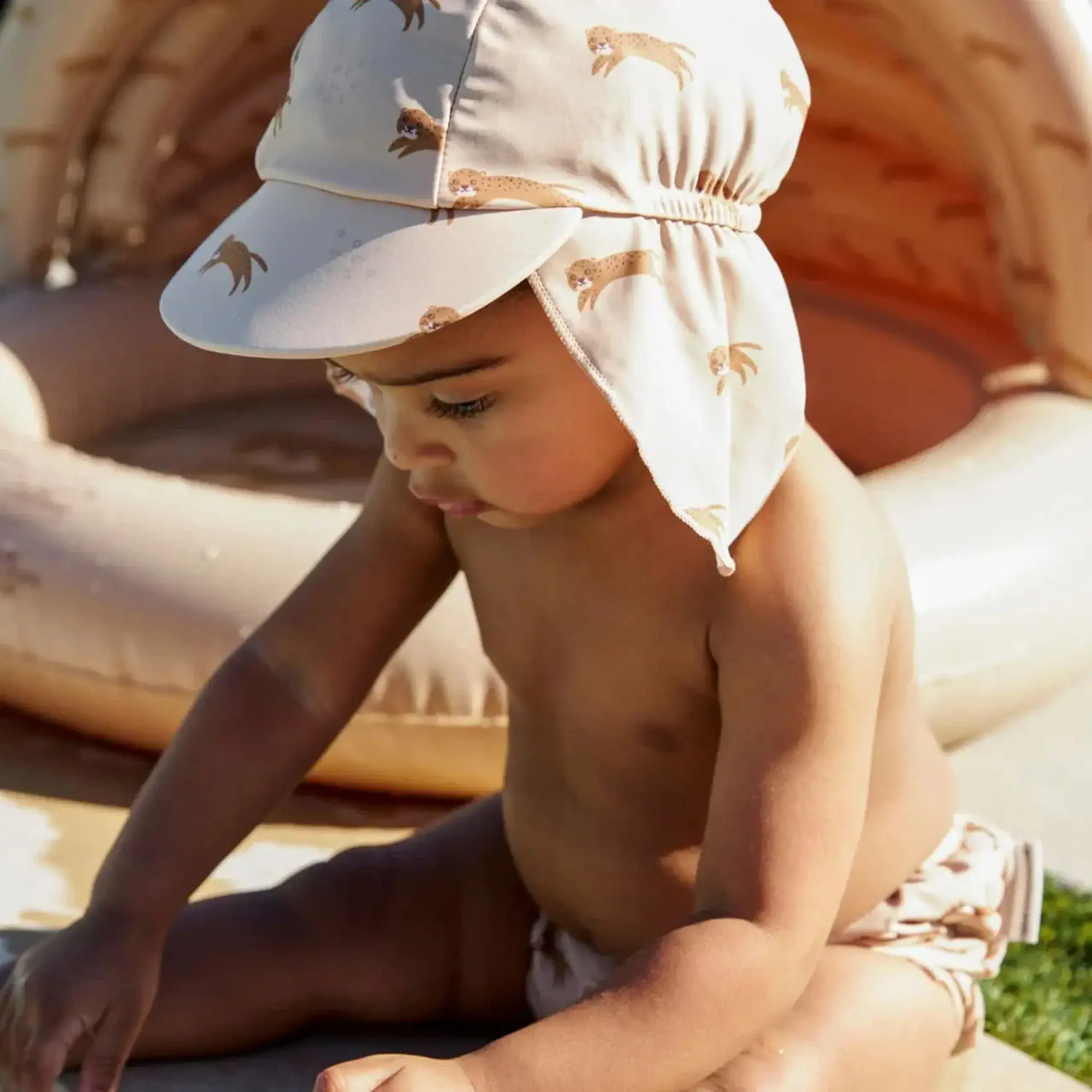 Șapcă UV „Brown Roamer” — Swim Essentials - 0/1 Years