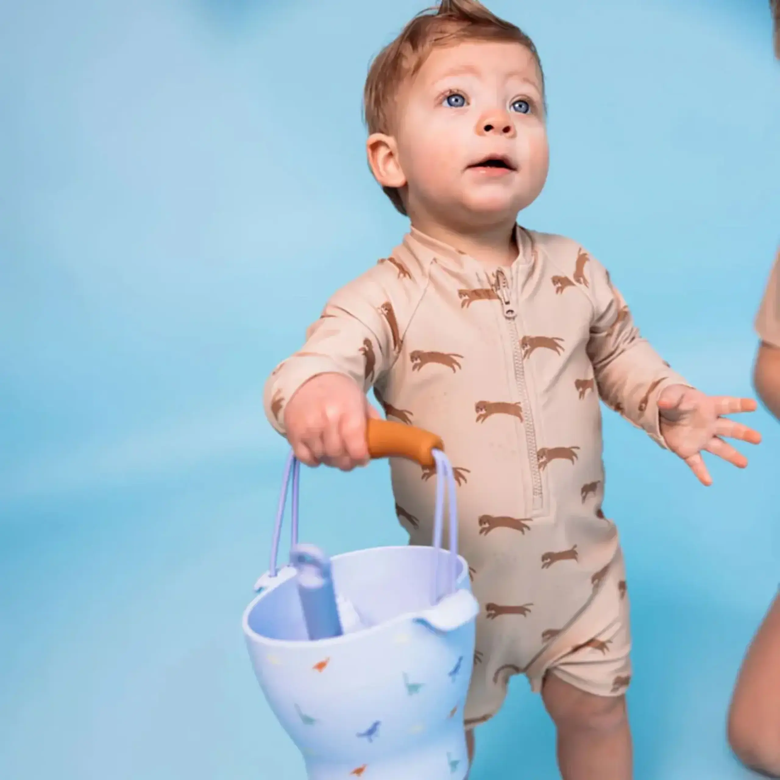 Costum de baie UV „Beige Roamer” — Swim Essentials - 98/104