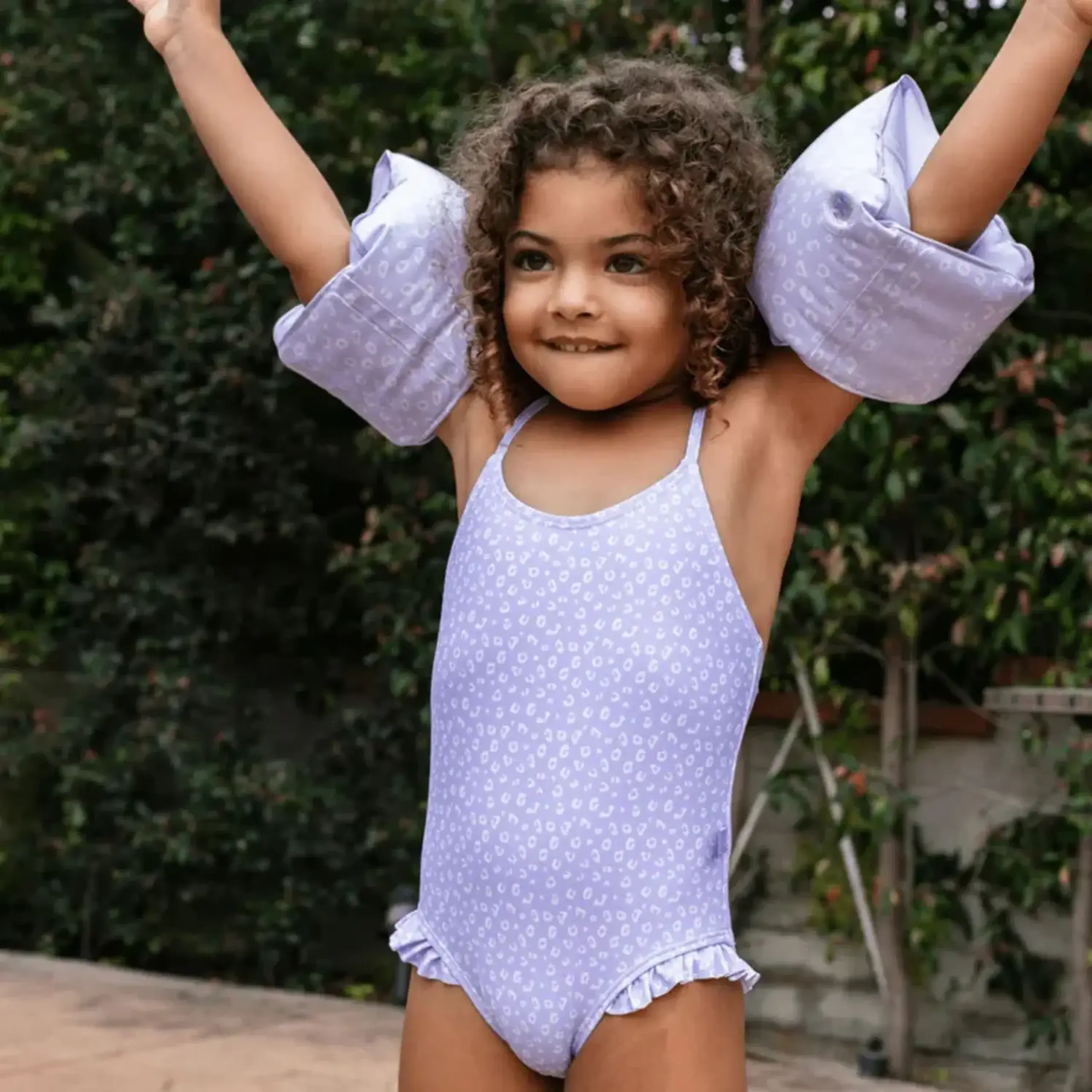 Costum de baie „Lila-Leopard” — Swim Essentials - 122/128