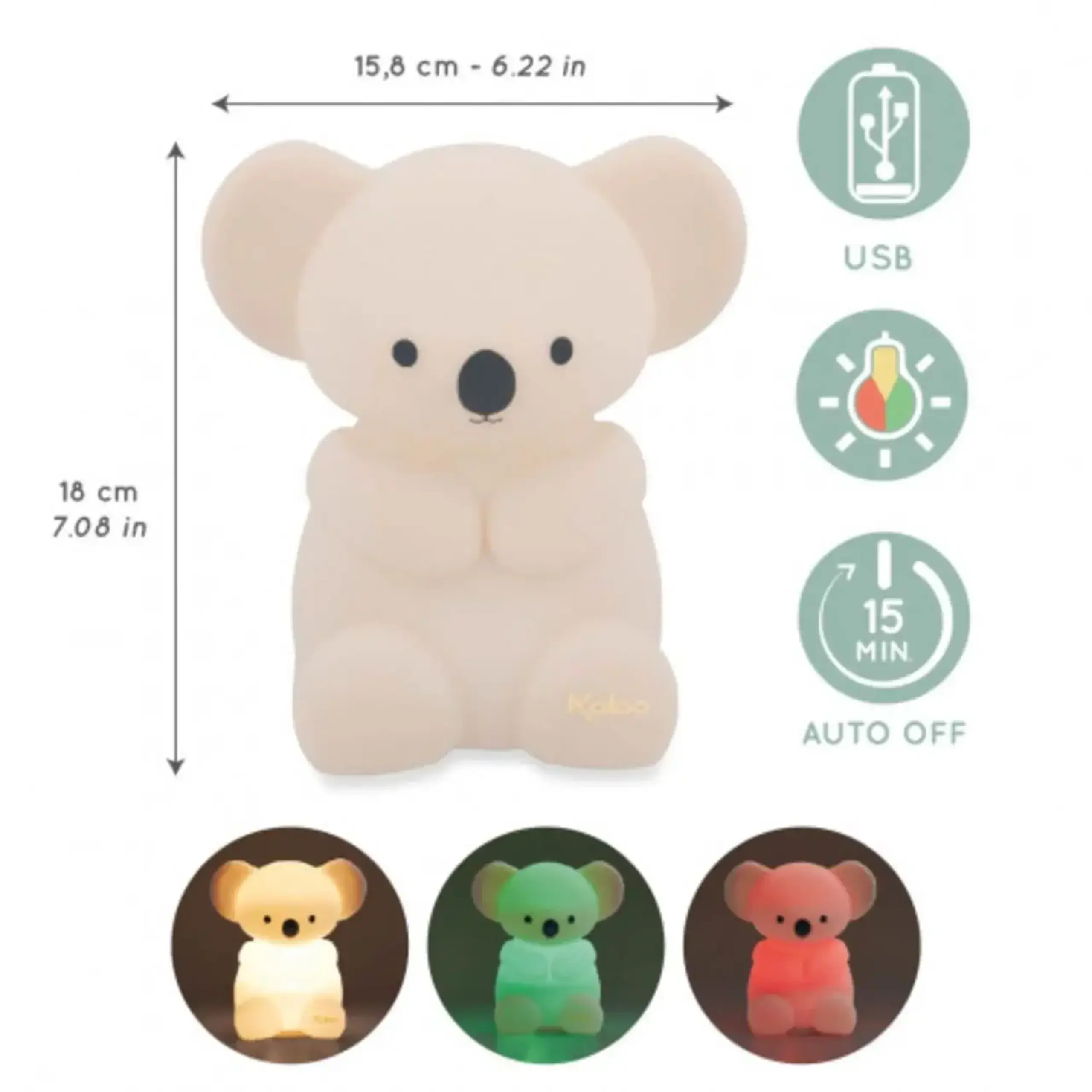 Lampă de veghe Koala din silicon — Kaloo