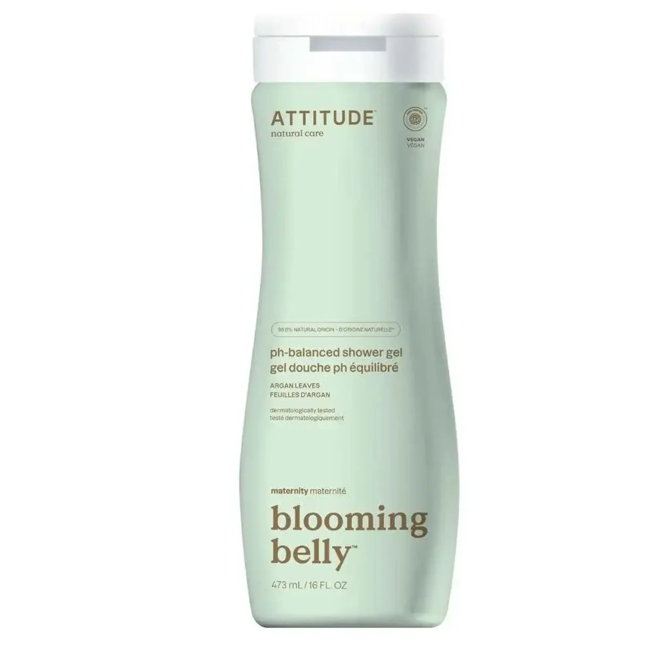 Gel de duș pH echilibrat Blooming Belly Argan, 473 ml — ATTITUDE - Implicit