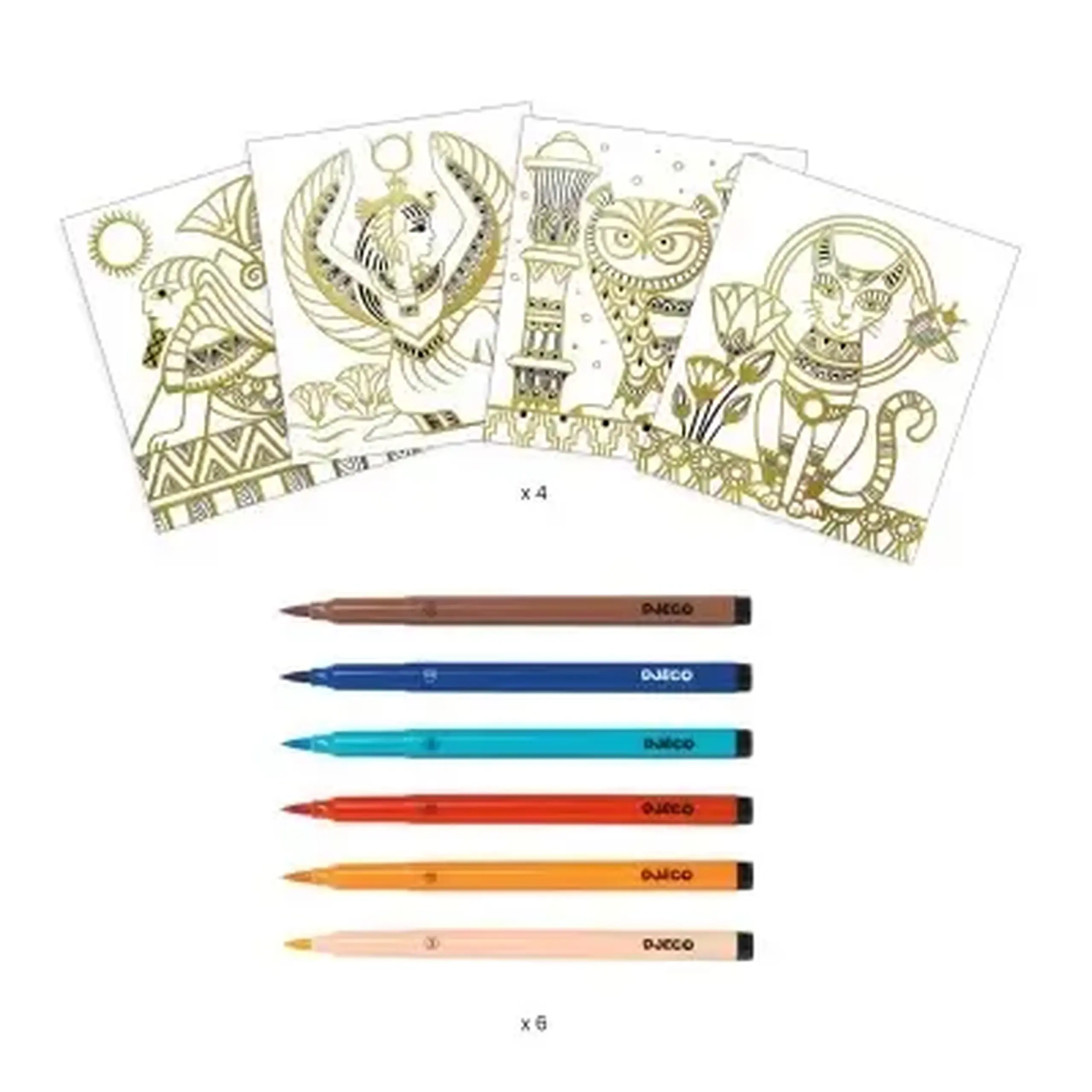 Set de colorat „Egipt” — Djeco - Implicit