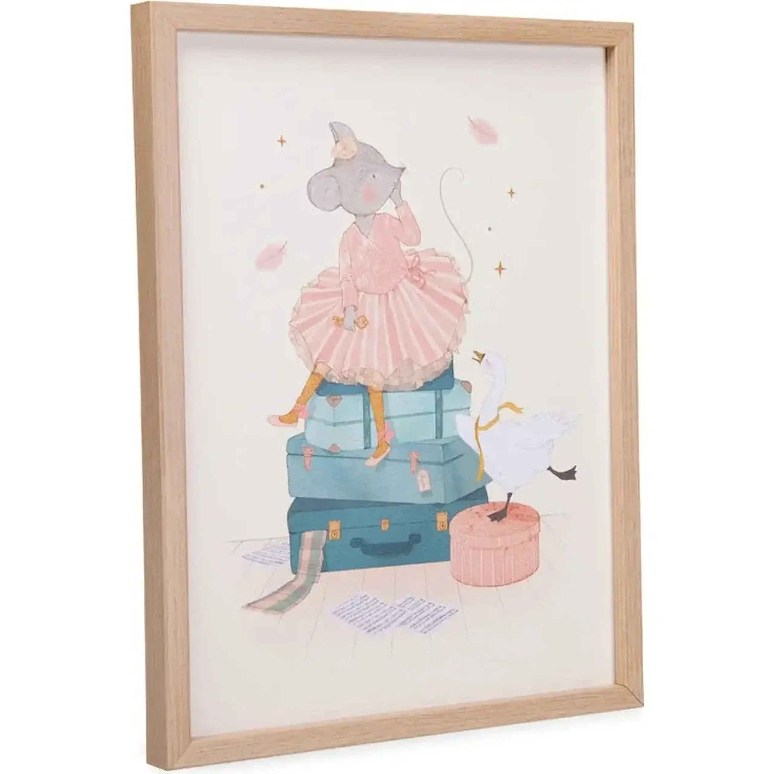 Ramă din stejar pentru poster — Moulin Roty - 50 × 70 cm