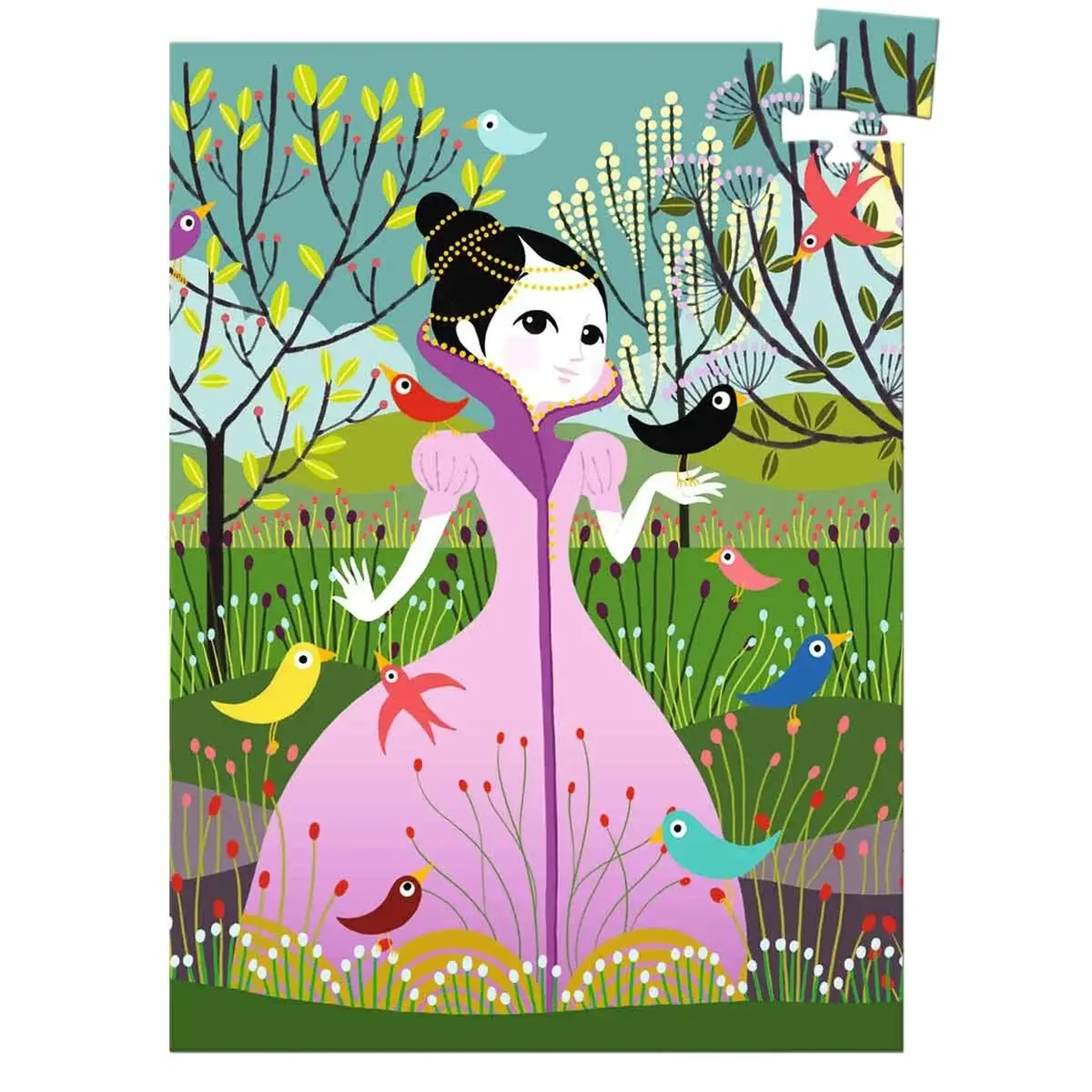 Mini puzzle Elvira, 60 piese — Djeco - Implicit