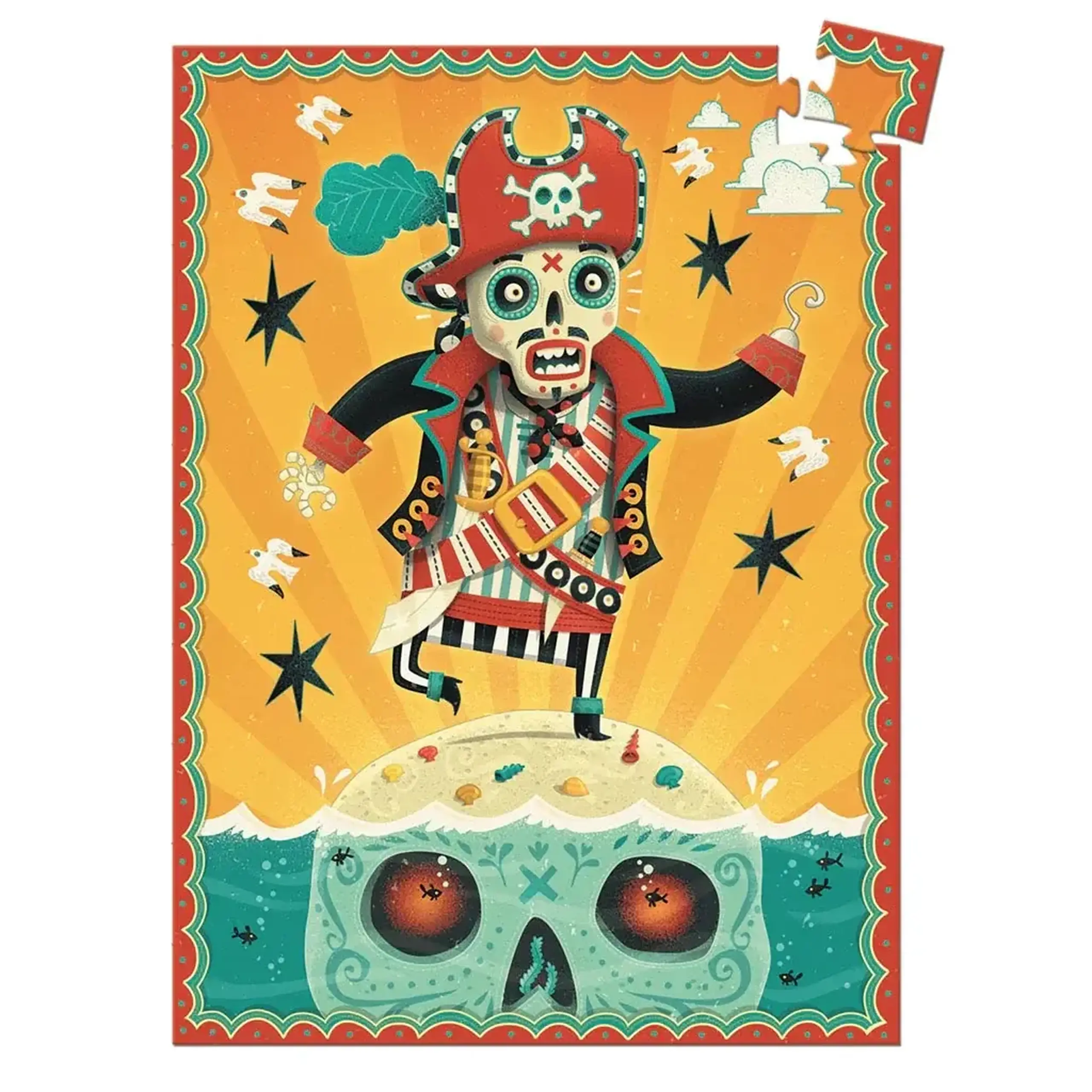Mini puzzle Captain Bones, 60 piese — Djeco - Implicit