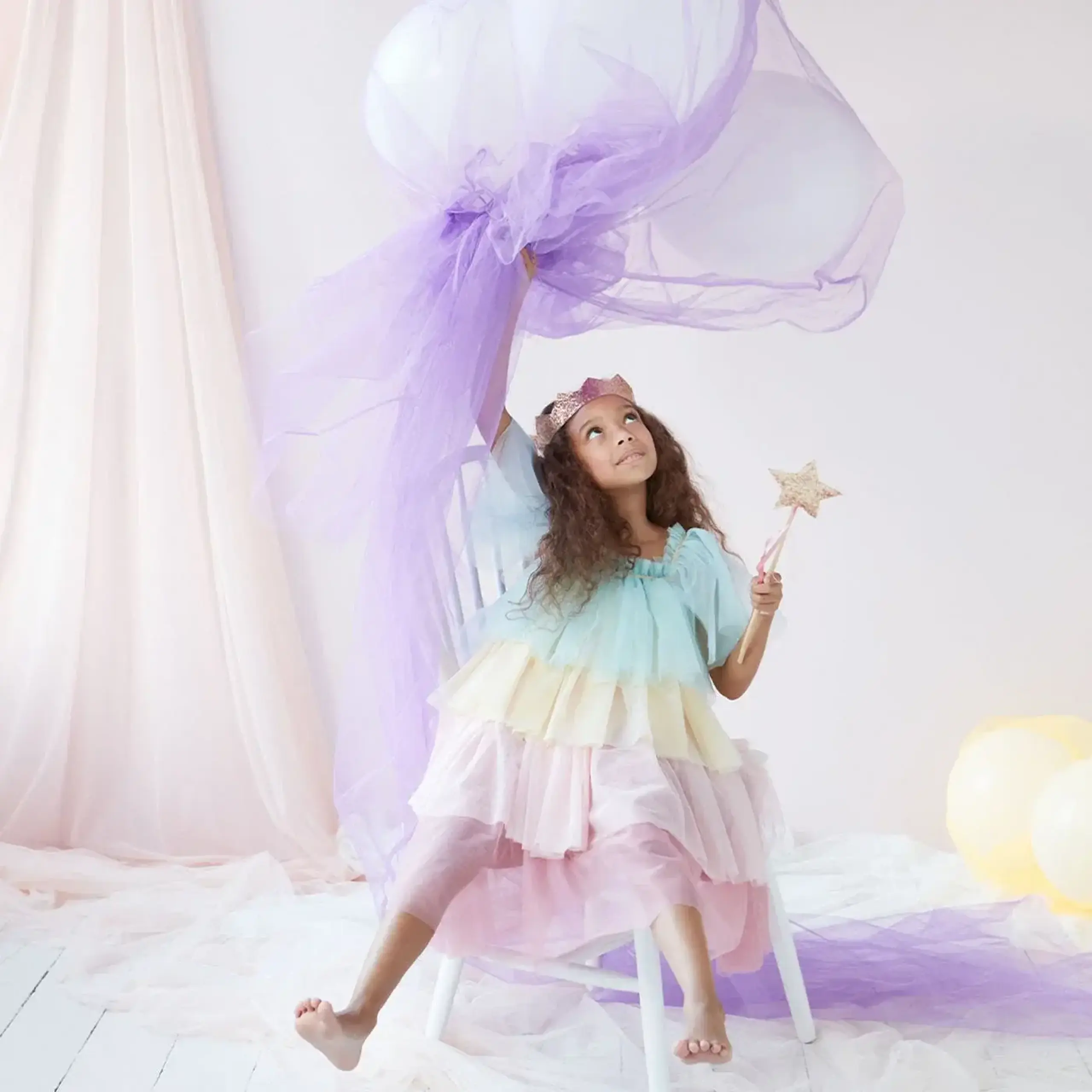 Costum de prințesă Rainbow Ruffle, 3–4 ani — Meri Meri - 3–4 ani
