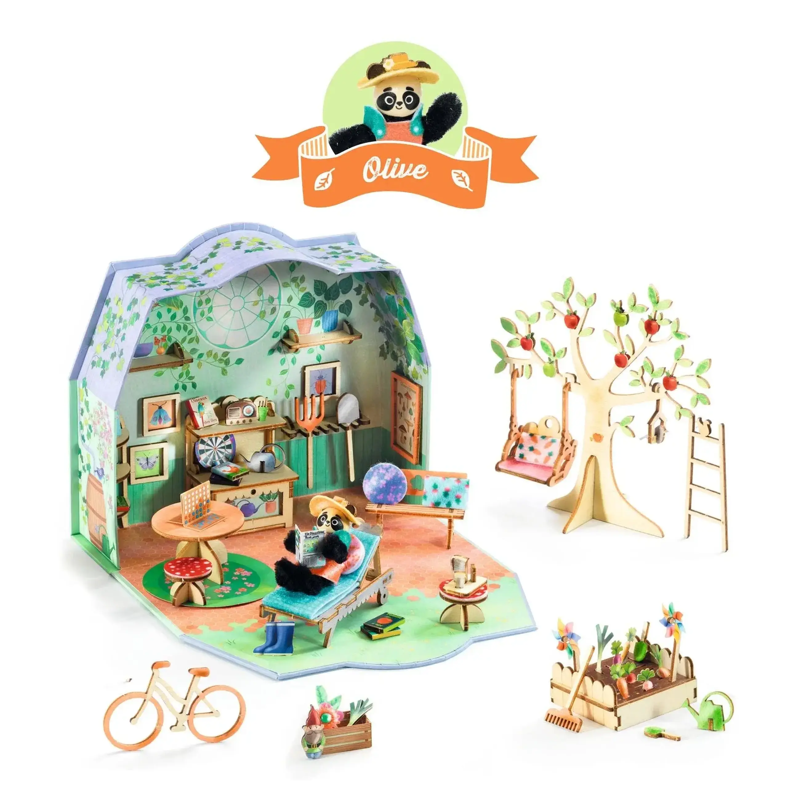 Kit creativ casă în miniatură Mi House Olive — Djeco