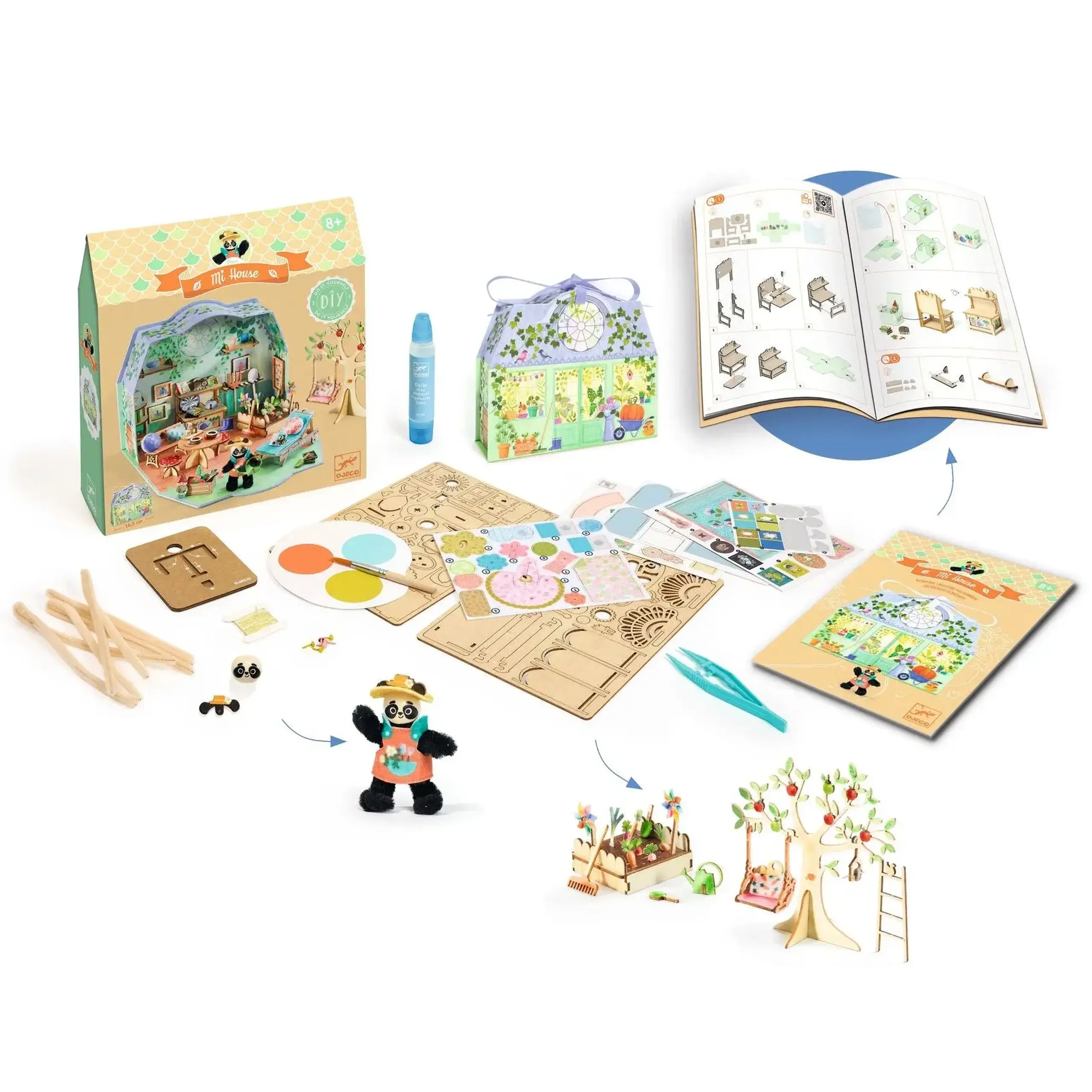 Kit creativ casă în miniatură Mi House Olive — Djeco