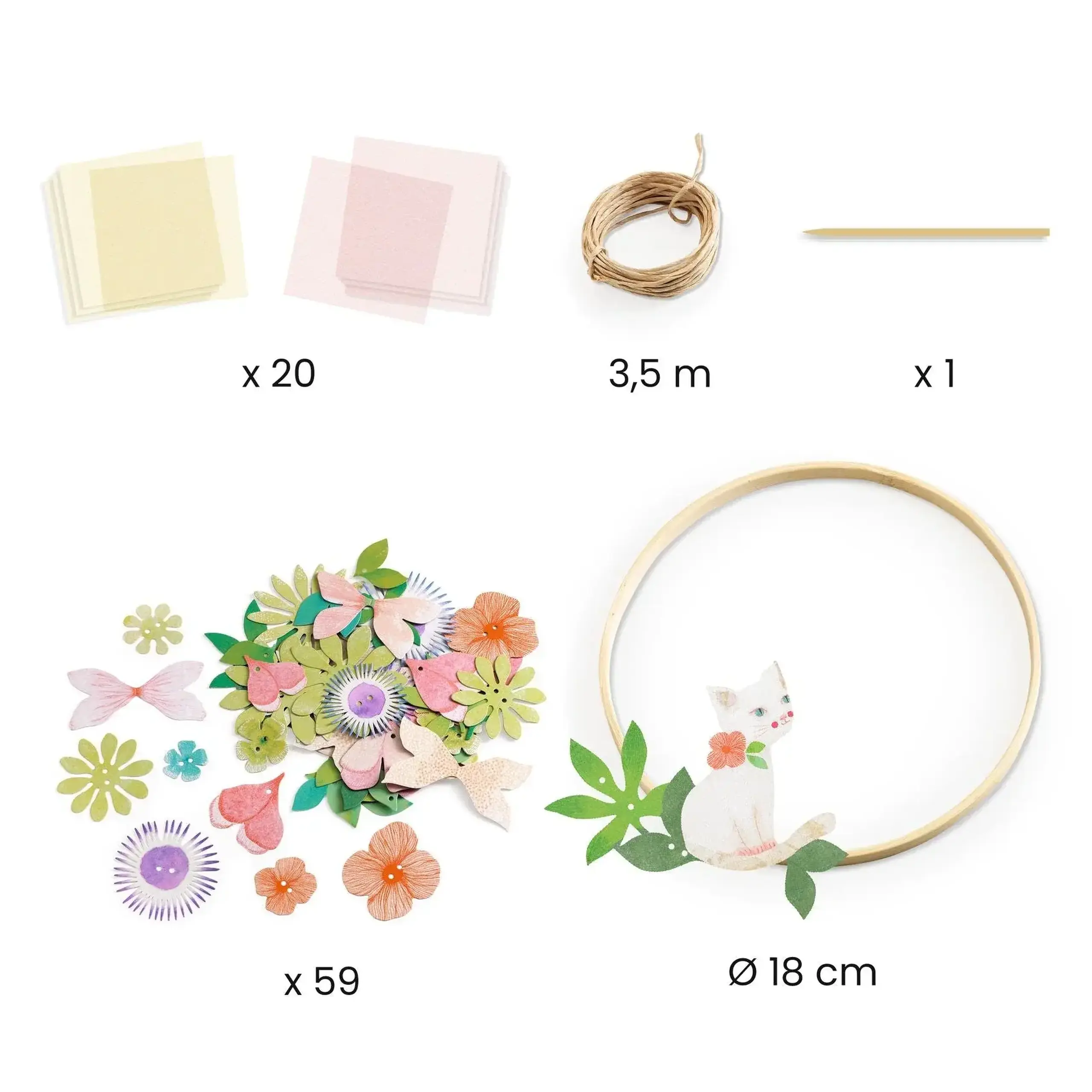 Kit creativ coroniță florală Dalia — Djeco