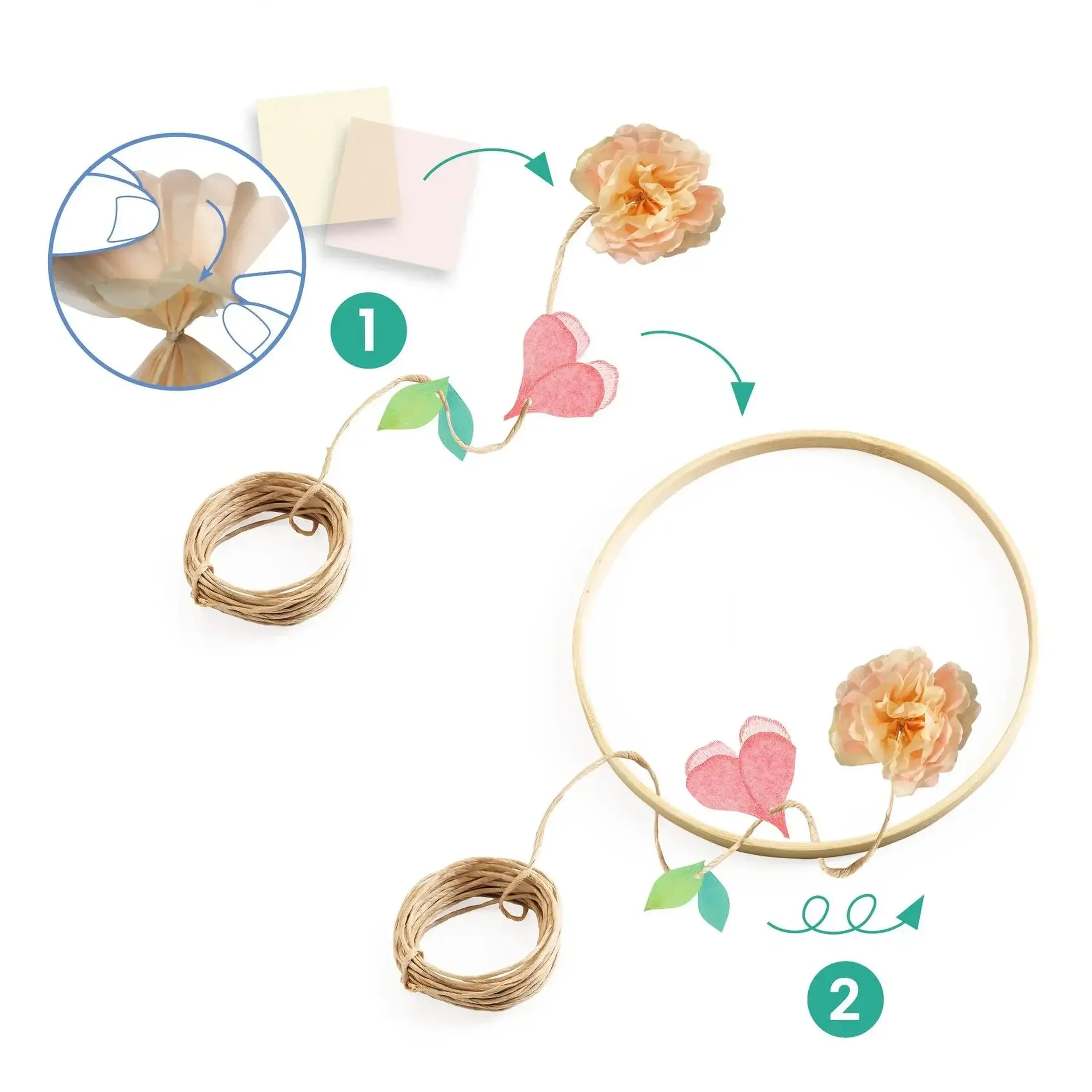Kit creativ coroniță florală Dalia — Djeco