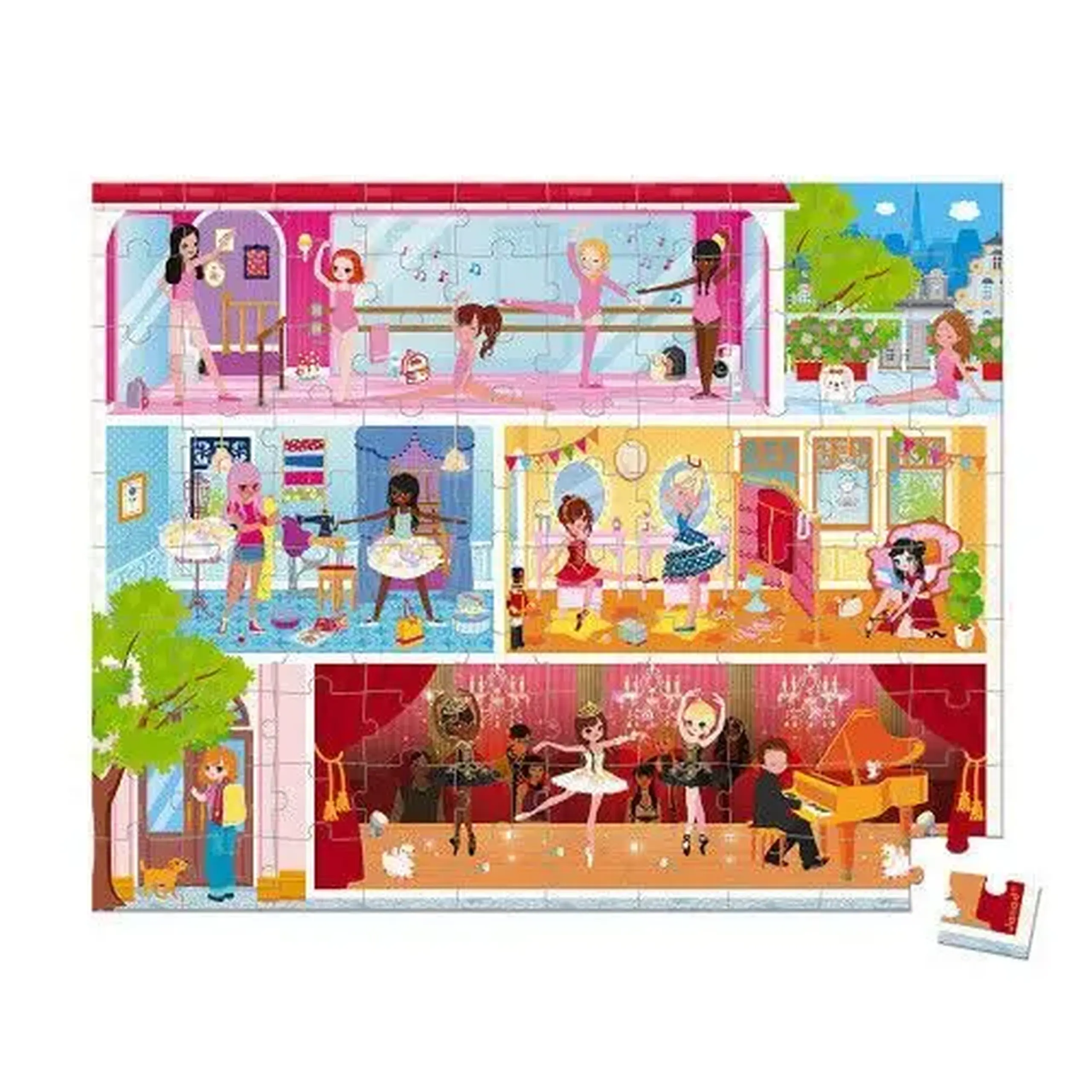 Puzzle Danse Academy, 100 piese — Janod