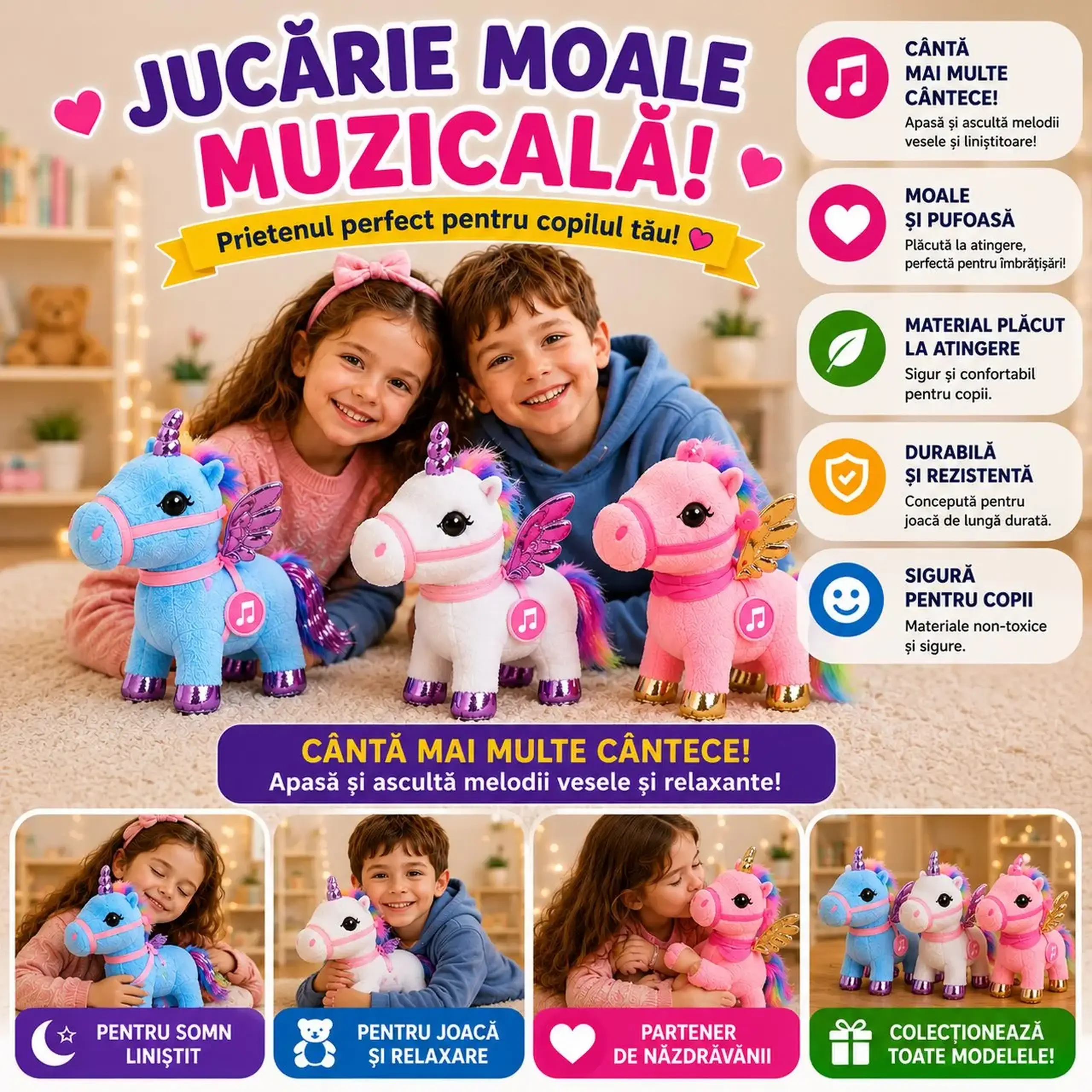 Jucarie moale muzicala