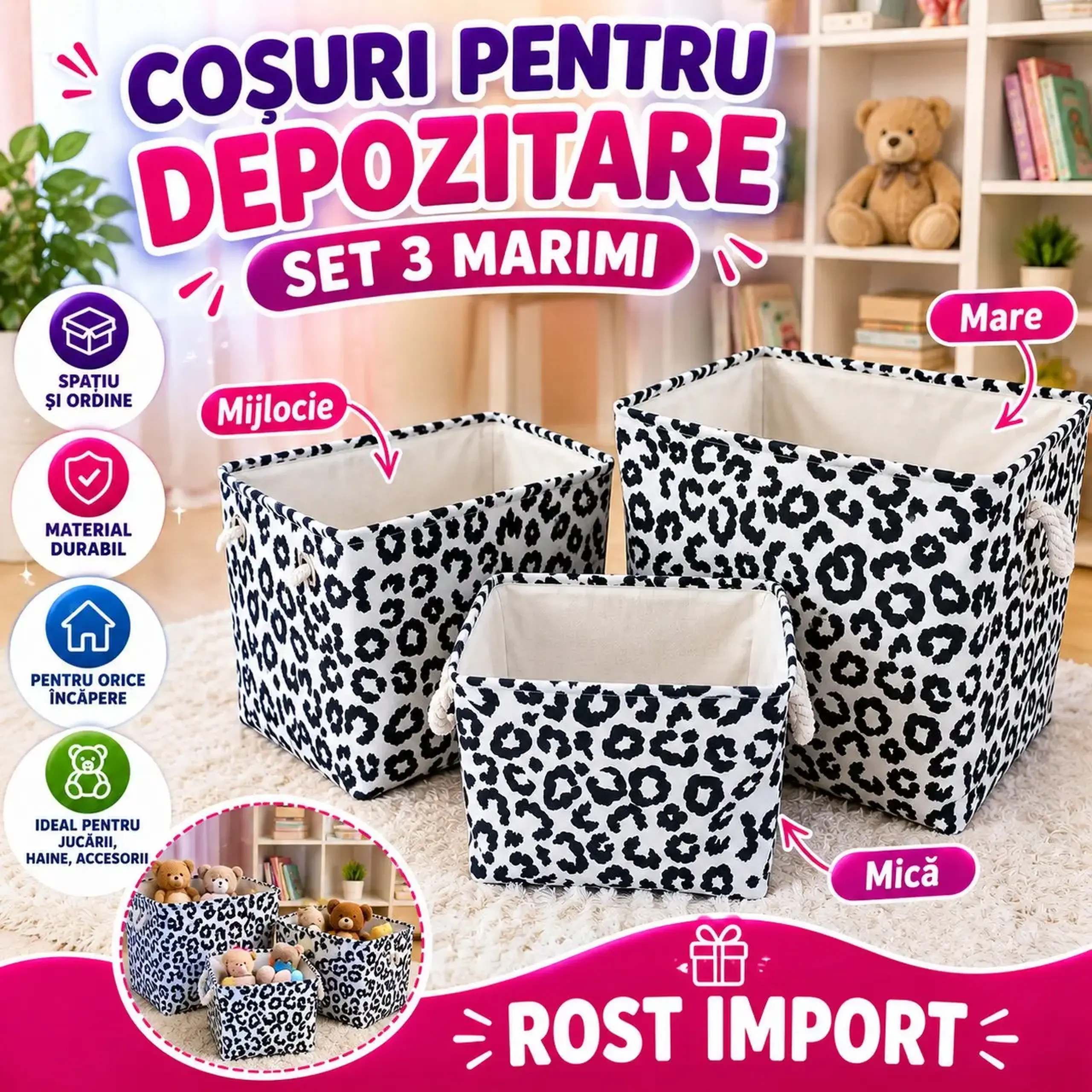 Cos jucarii (3pcs)