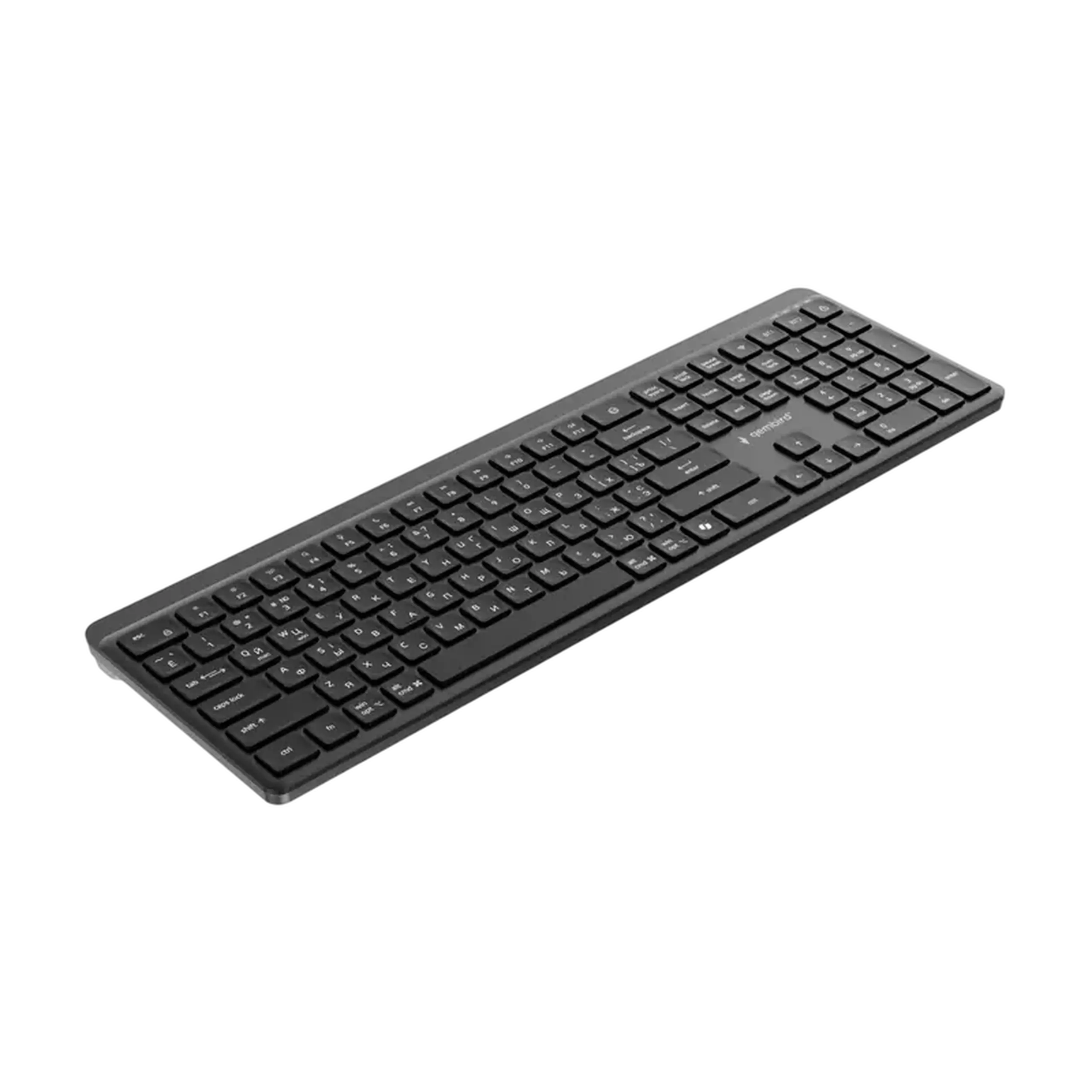 Tastatură Gembird KB-WPS-03-CYRL, Fără fir, Negru