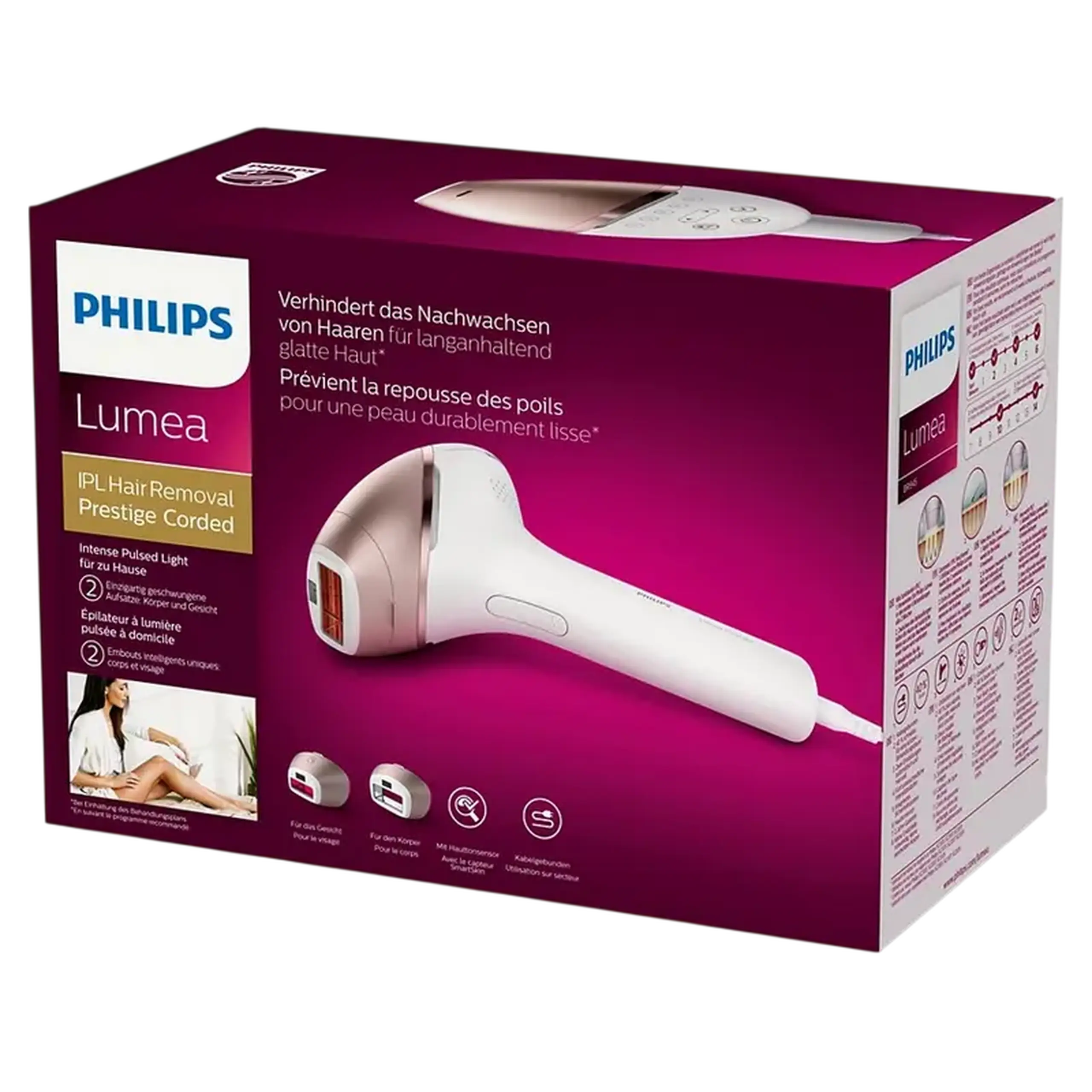 Fotoepilator Philips BRI945/00, Alb