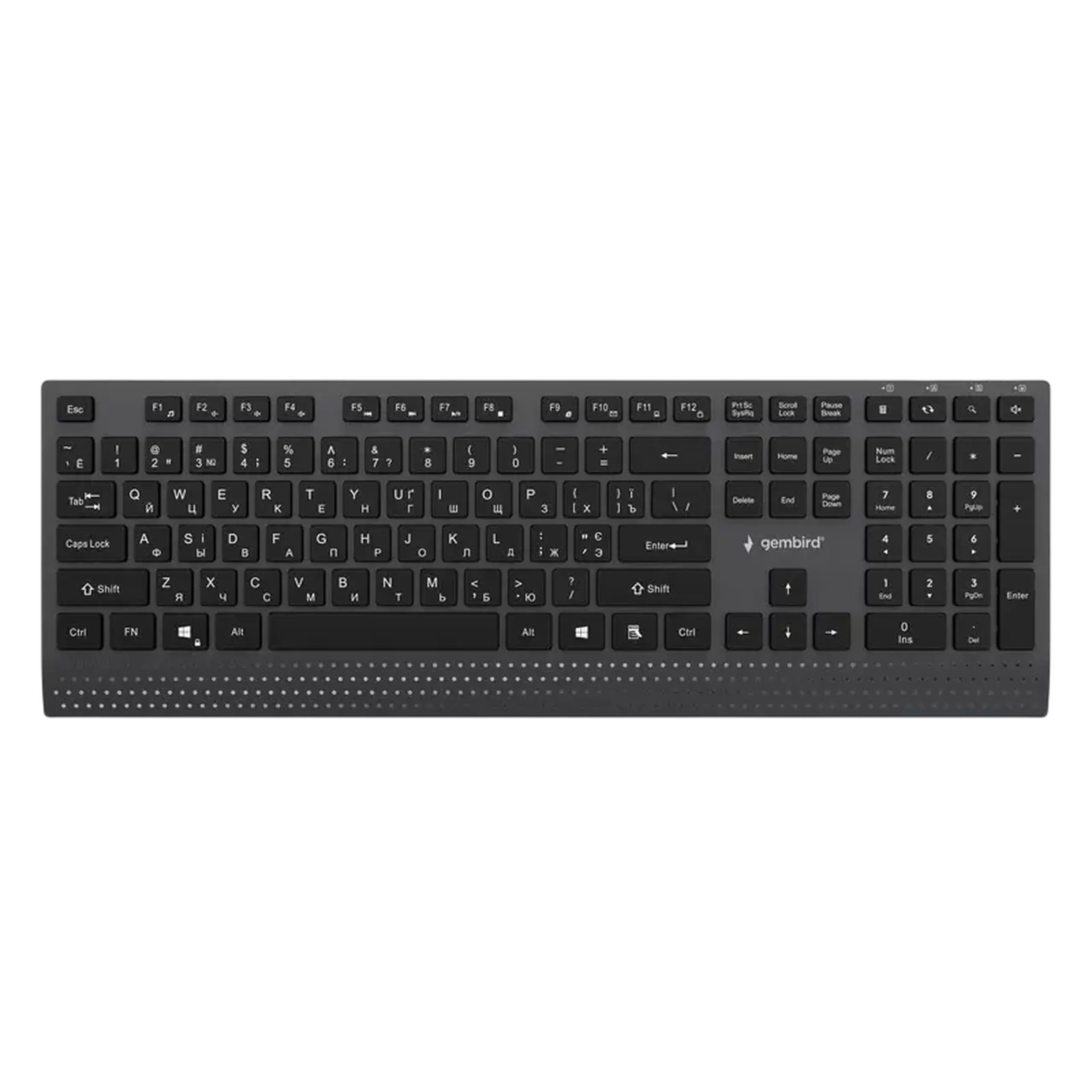 Tastatură Gembird KB-MCH-06-CYRL, Cu fir, Negru