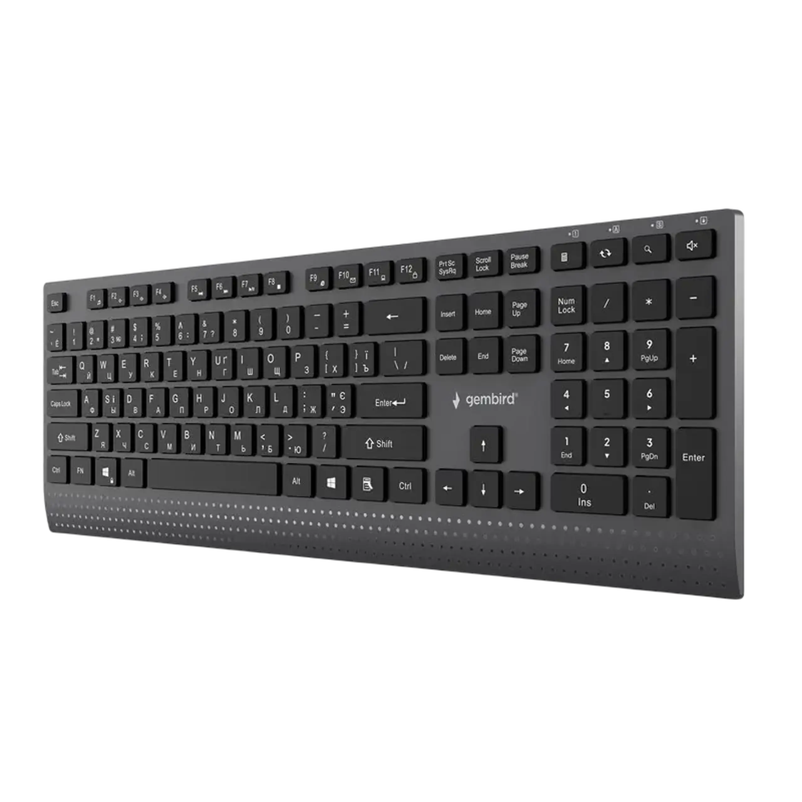 Tastatură Gembird KB-MCH-06-CYRL, Cu fir, Negru