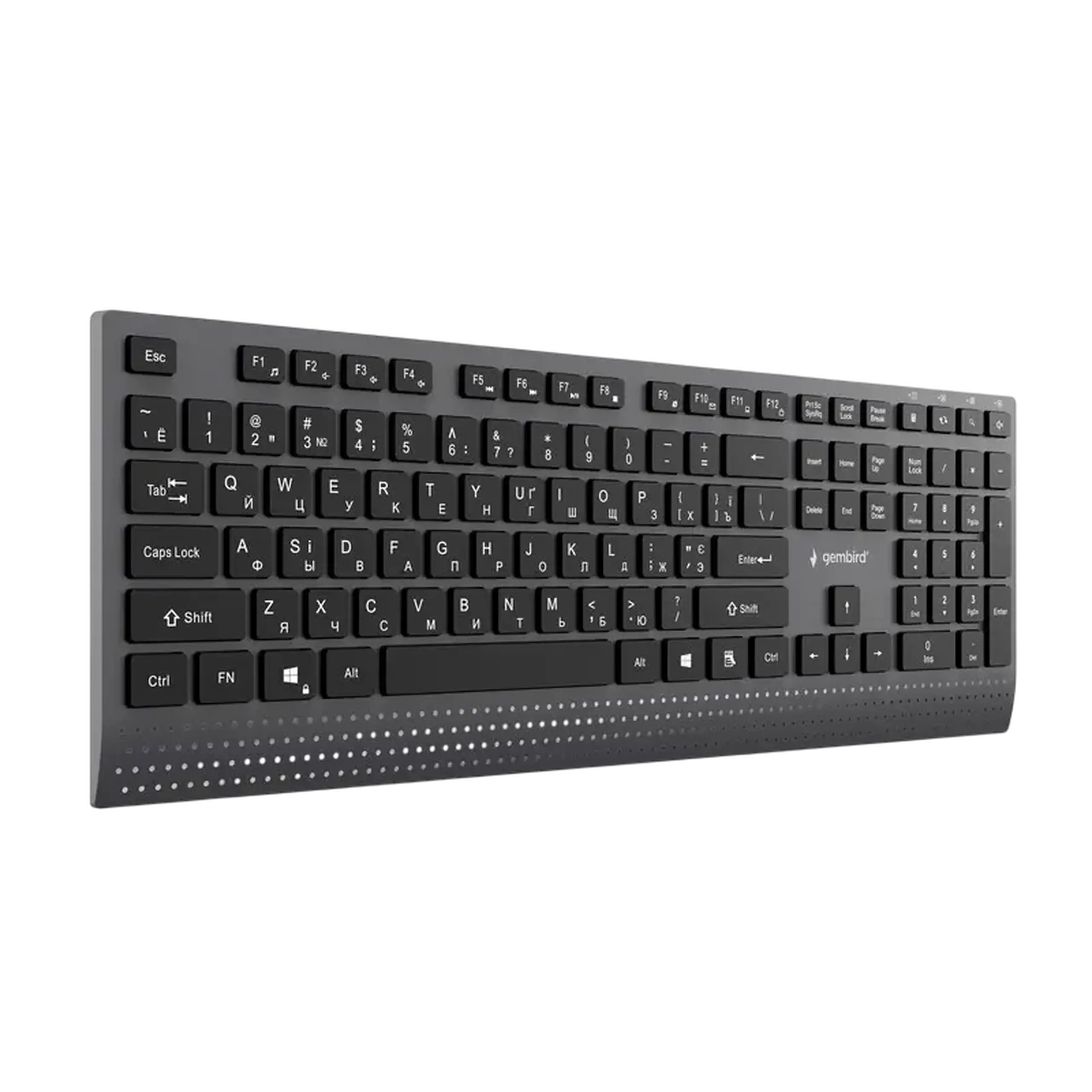 Tastatură Gembird KB-MCH-06-CYRL, Cu fir, Negru