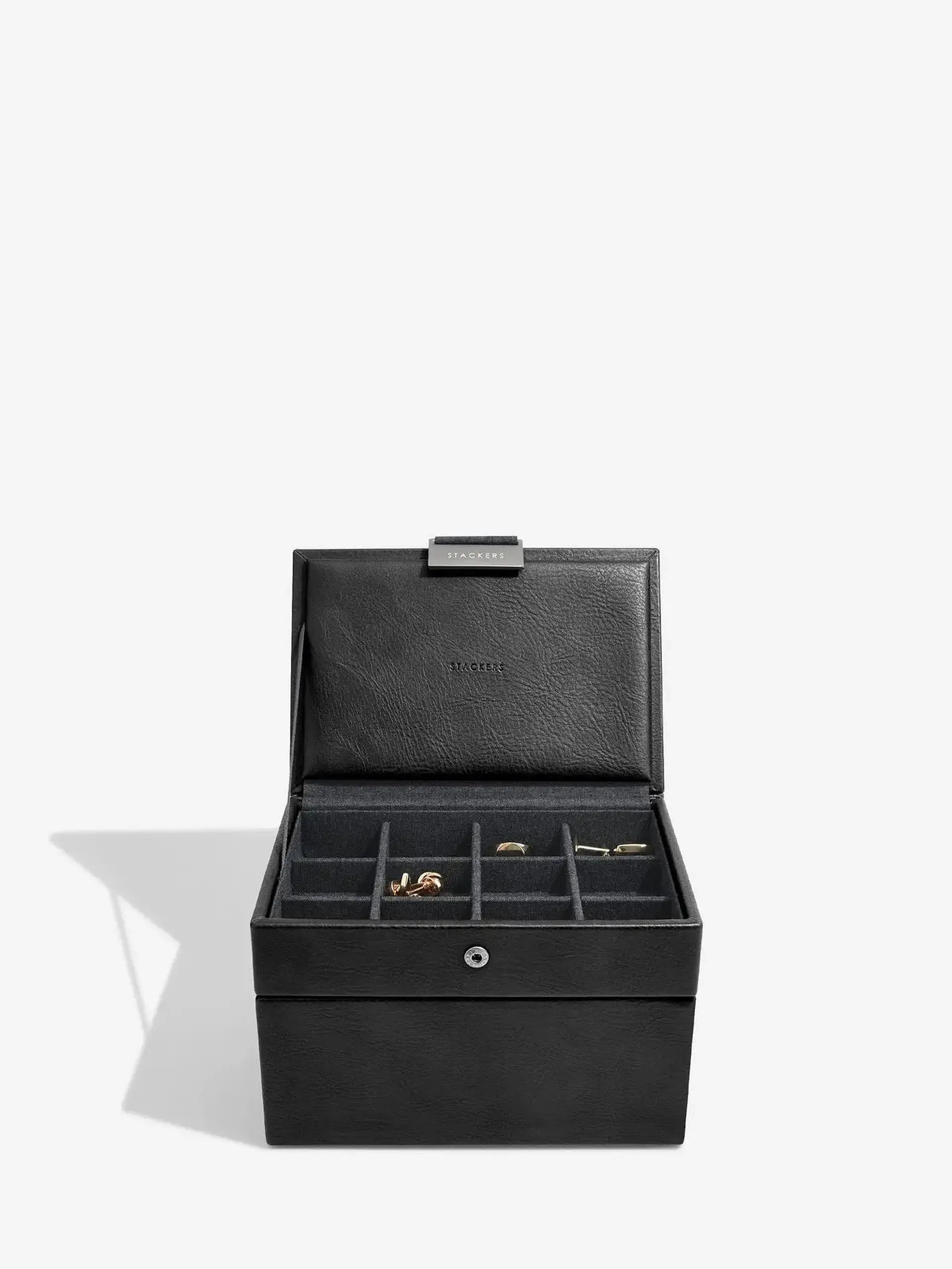 Cutie cu 2 nivele pu bijuterie&ceas