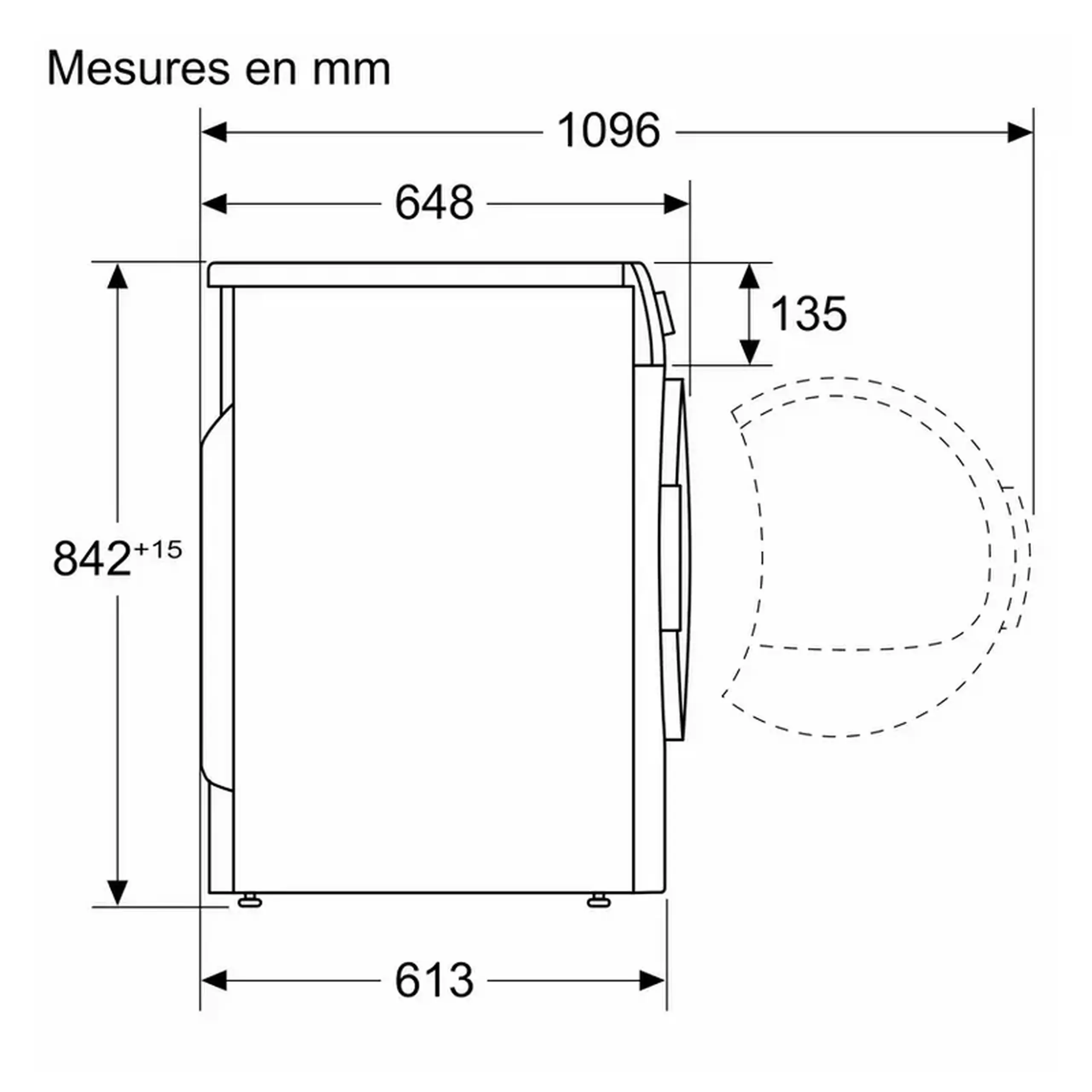 Uscător de rufe Bosch WQG245A0FR, 9kg, Alb