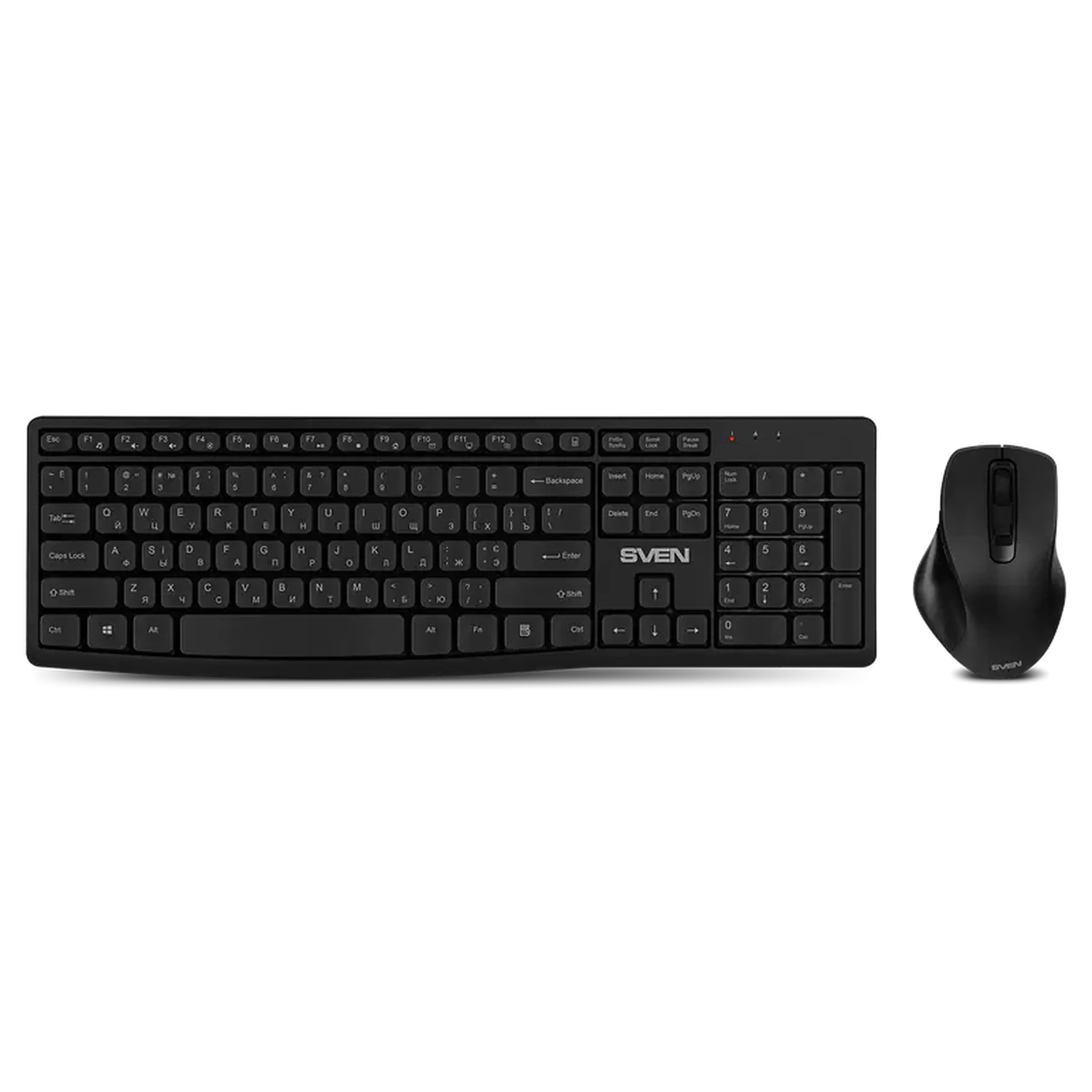 Set Tastatură + Mouse SVEN C3500W, Fără fir, Negru